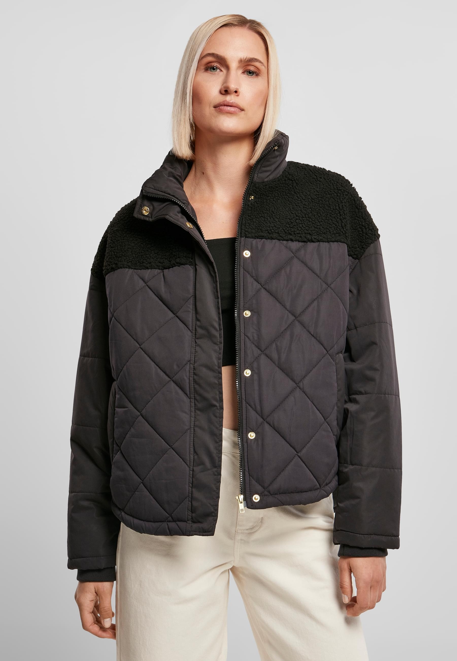 URBAN CLASSICS Winterjacke »Urban Classics Damen«, (1 St.), ohne Kapuze
