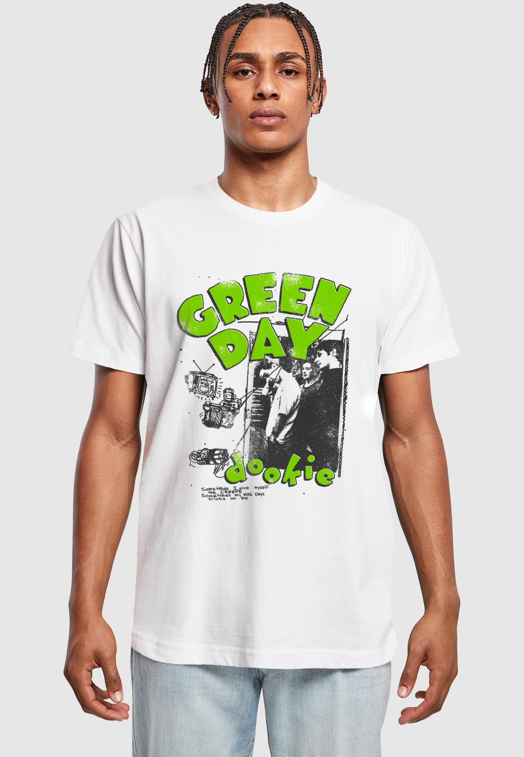 Thumbnail - Merchcode T-Shirt "Merchcode Green Day Dookie Sketched up Tee" 1 Stk.
