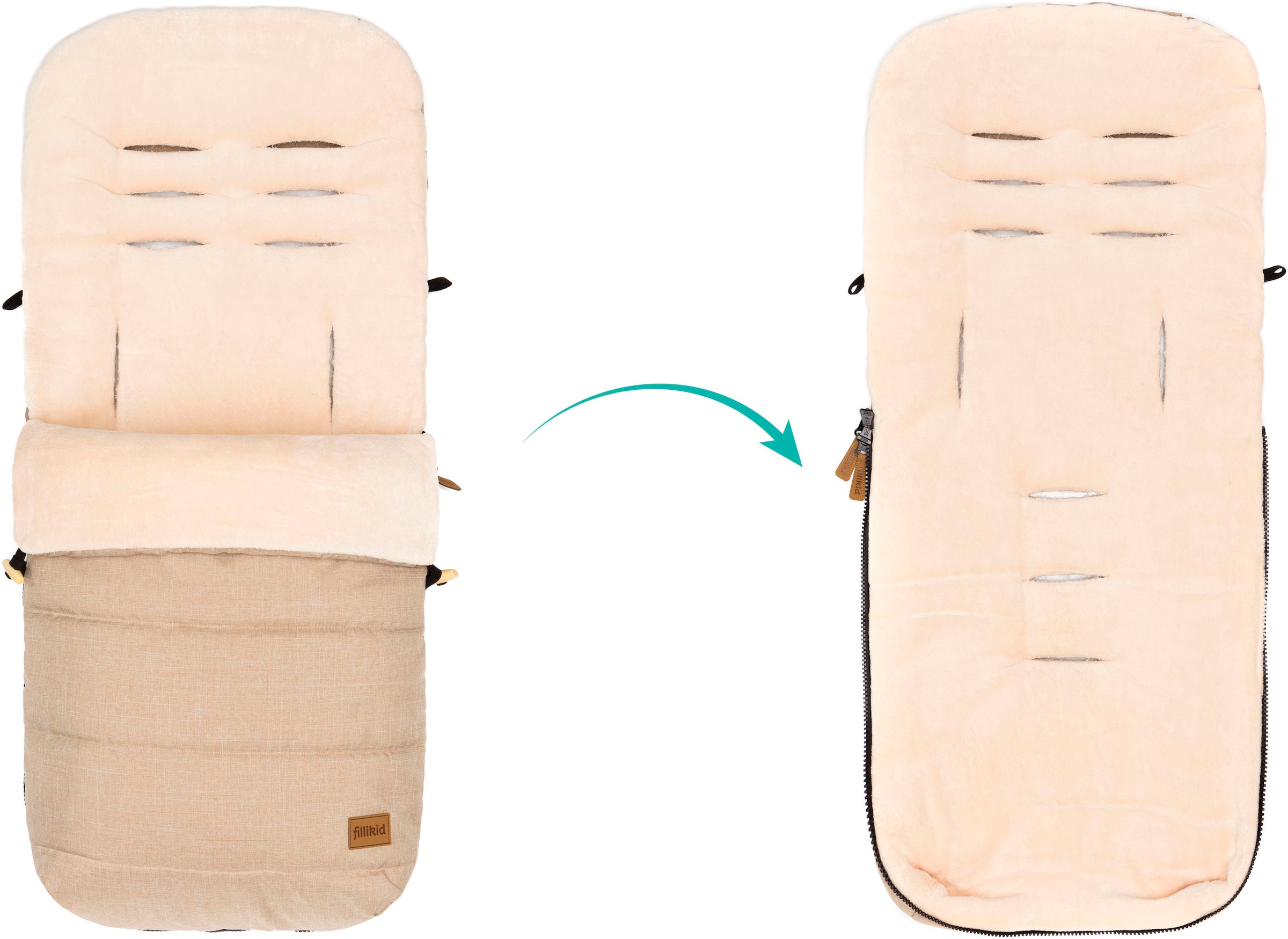 Fillikid Fußsack »Lanin, Winterfußsack«