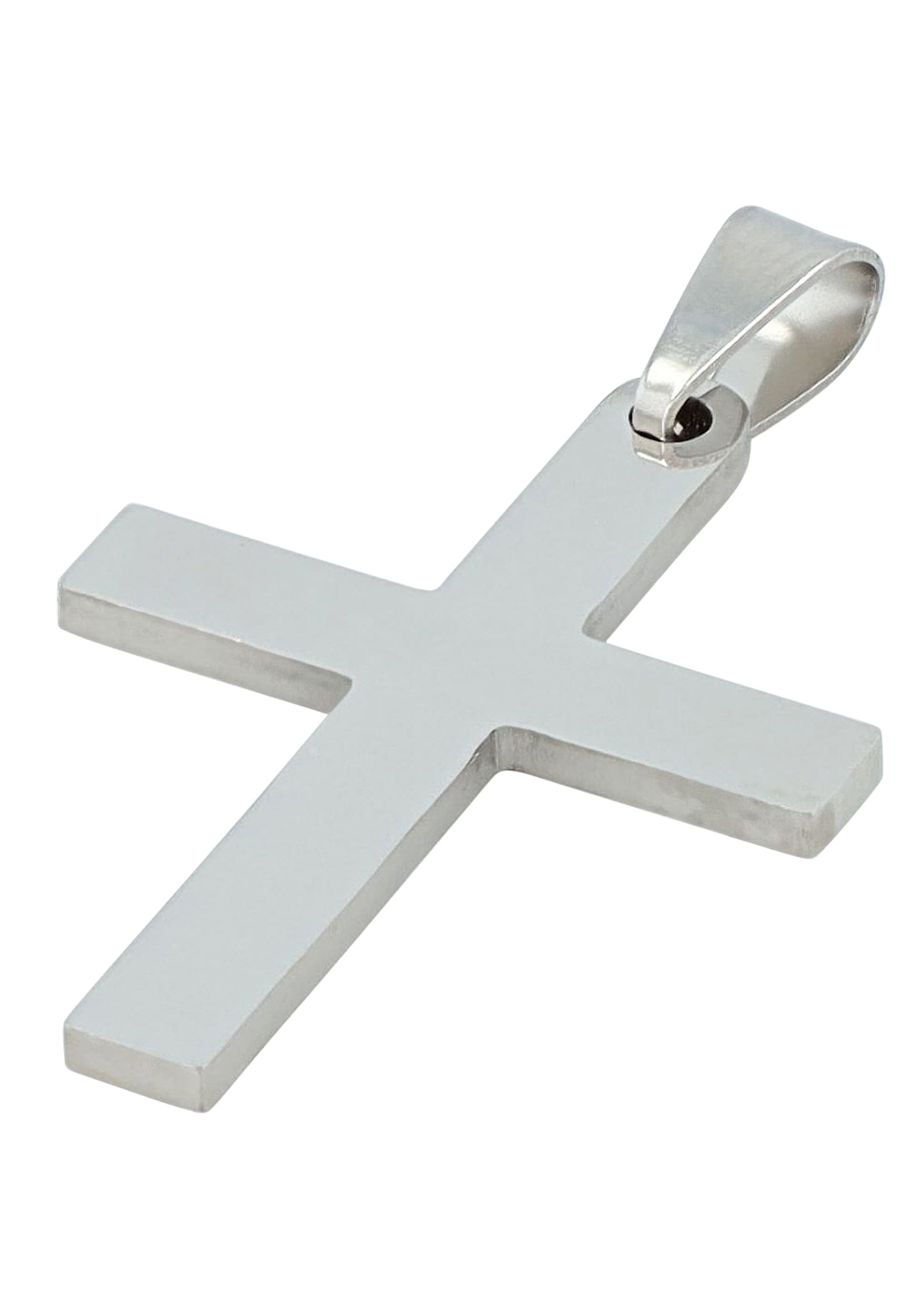 AKZENT Kreuzanhänger »"Proko" Silber 925 ohne Kette - Modern - Kreuz«