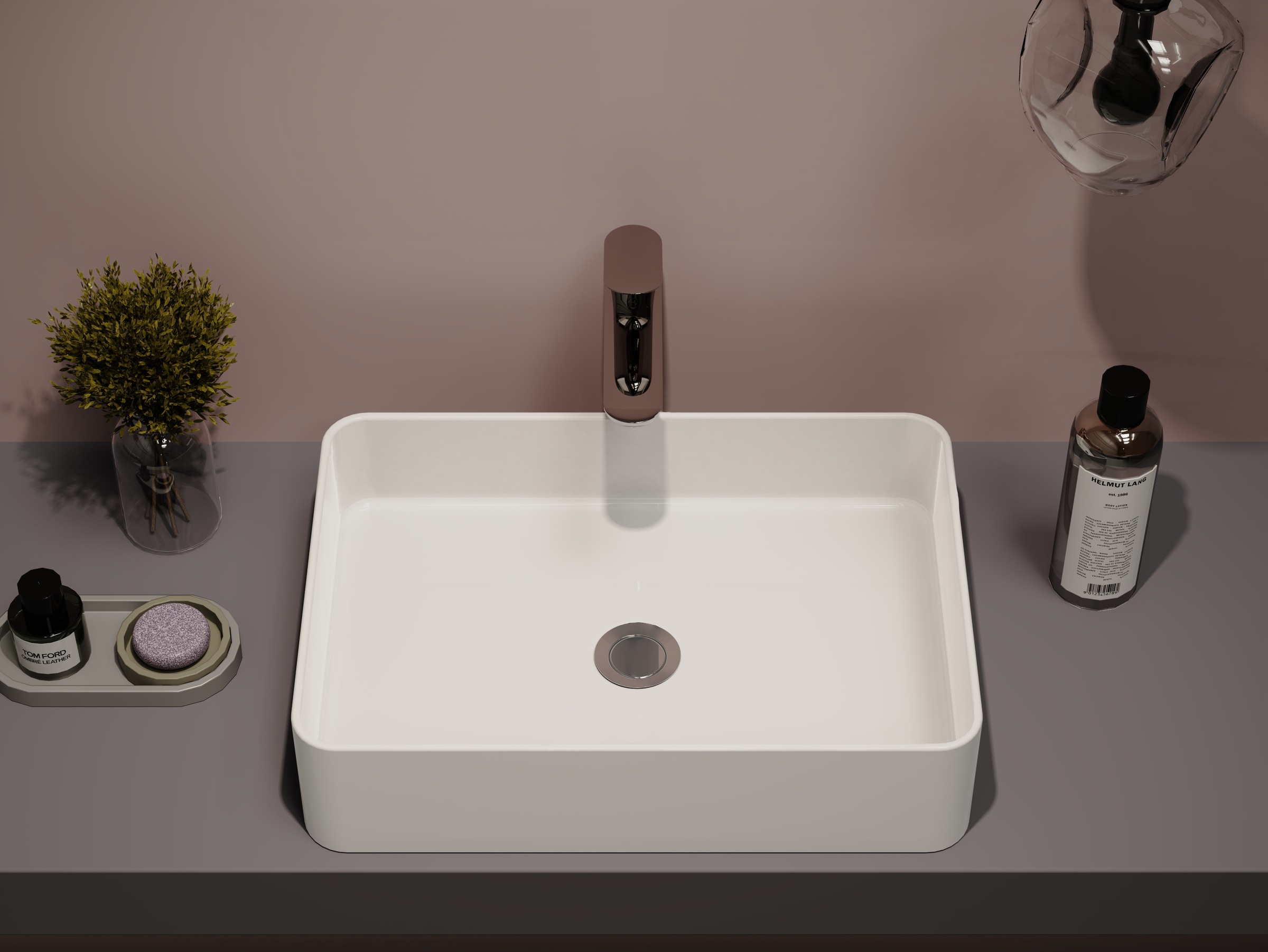 welltime Aufsatzwaschbecken NANO Glasur