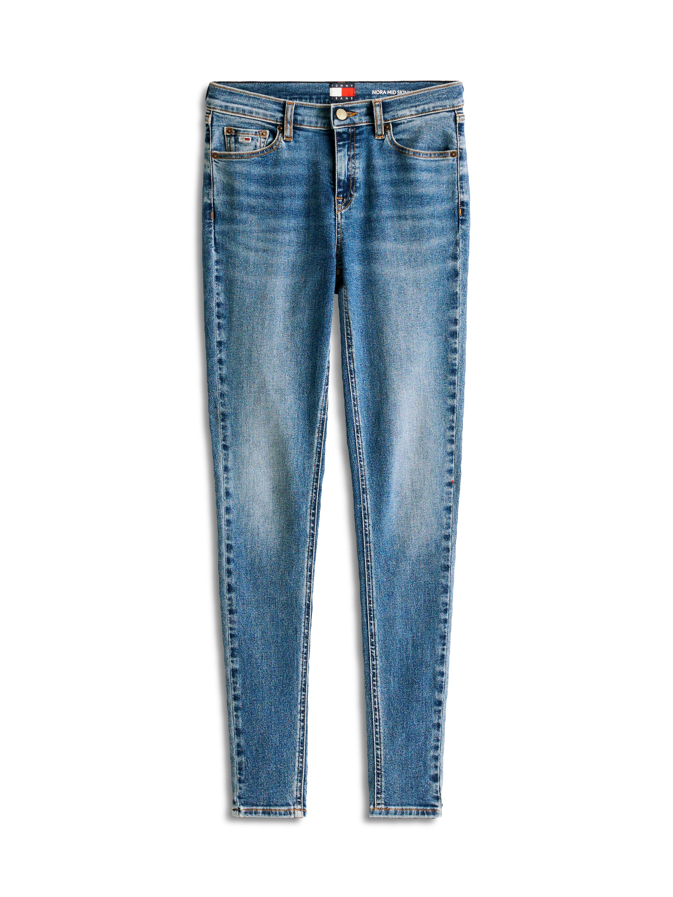 Tommy Jeans Skinny-fit-Jeans »NORA MR SKNY«, mit Waschung, mit Logo-Badge