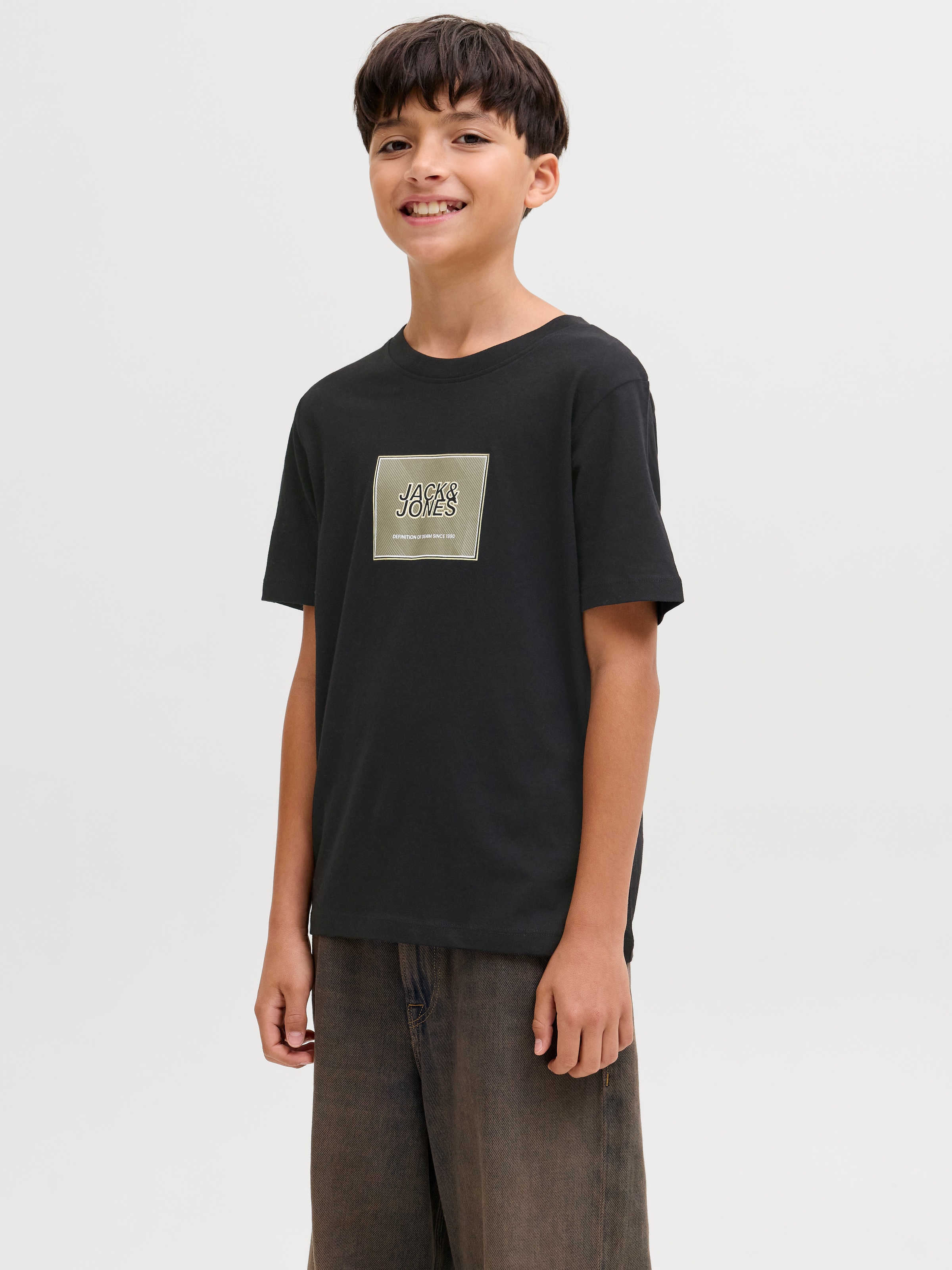 Jack & Jones Junior T-Shirt »JJRAIN TEE SS CREW NECK JNR« mit Logoprint