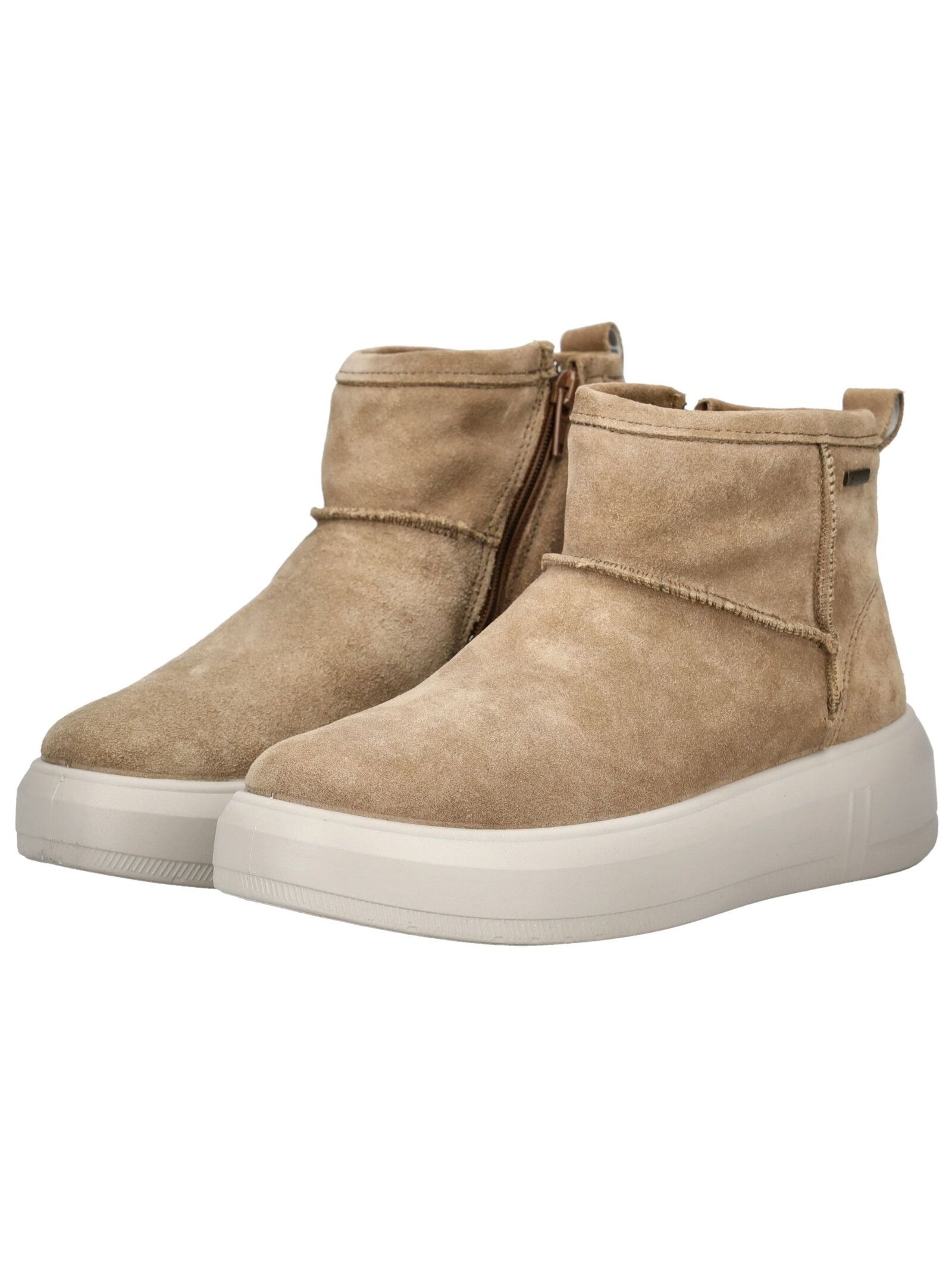 Ankleboots LEGERO "Legero Stiefelette Veloursleder", Damen, Gr. 42, beige, Veloursleder, Schuhe Ankleboots 3