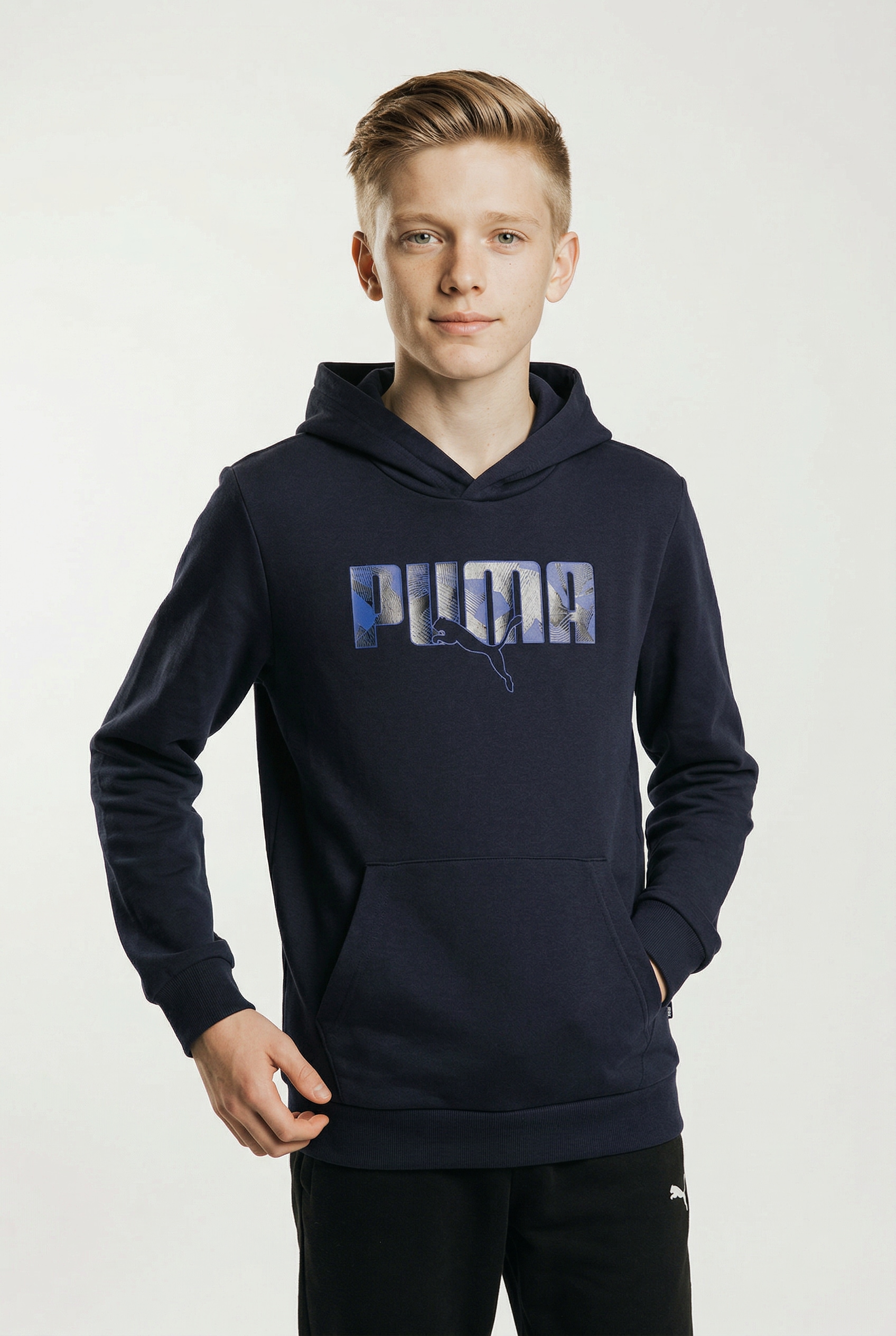 PUMA Kapuzensweatshirt "ESS LOGO LAB STORY 2 HOODIE TR B", für Jugendliche, mit Kapuze, mit Kängurutasche, Regular Fit