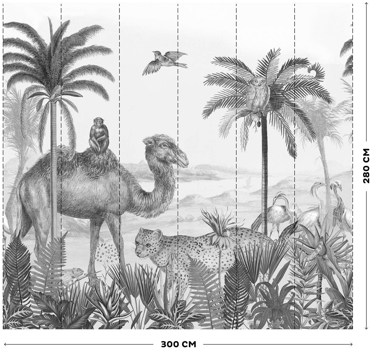 Art for the home Fototapete »Safari«, 280x300 cm