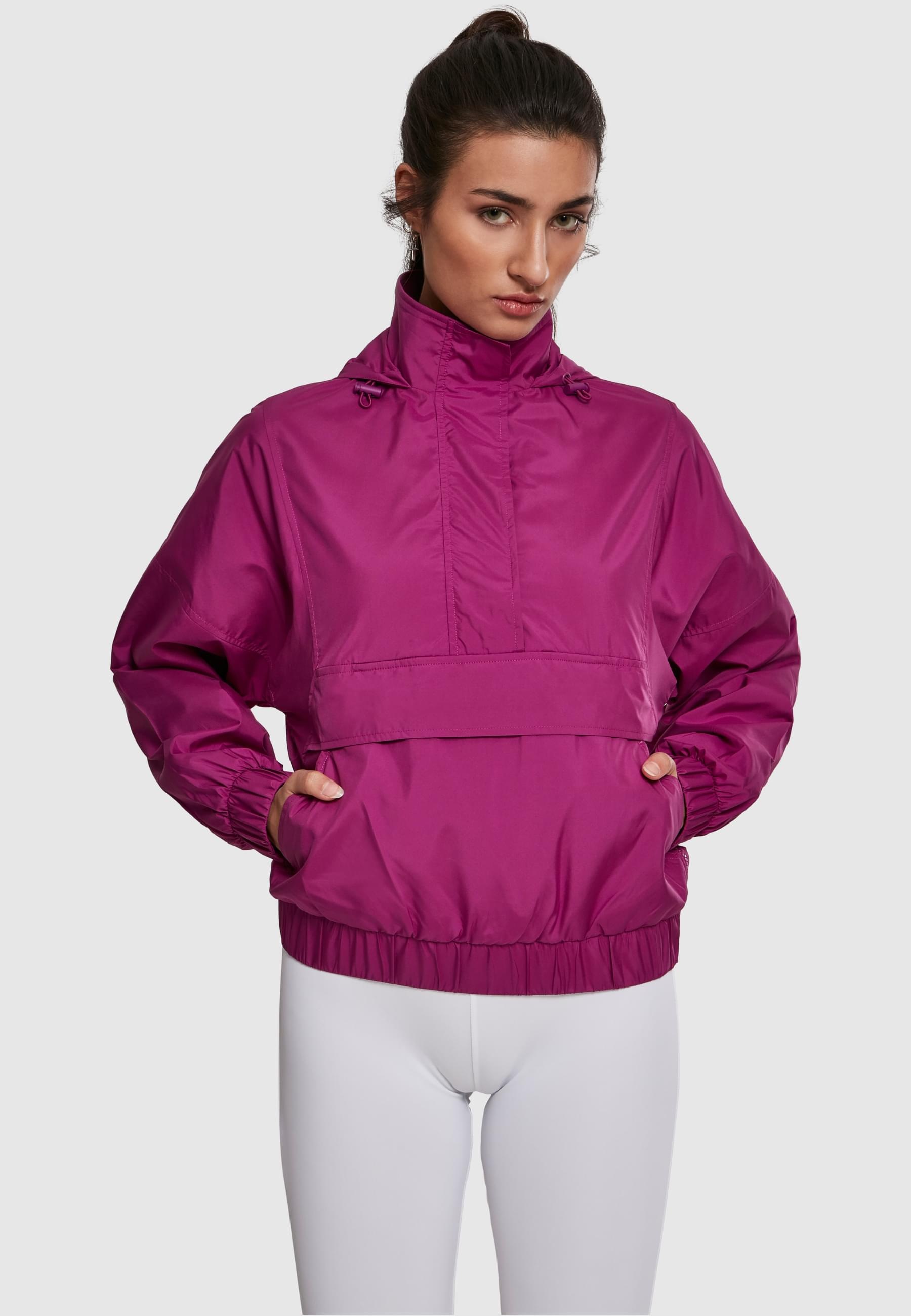 URBAN CLASSICS Allwetterjacke »Urban Classics Damen Ladies Panel Pull Over Jacket«, (1 St.), ohne Kapuze