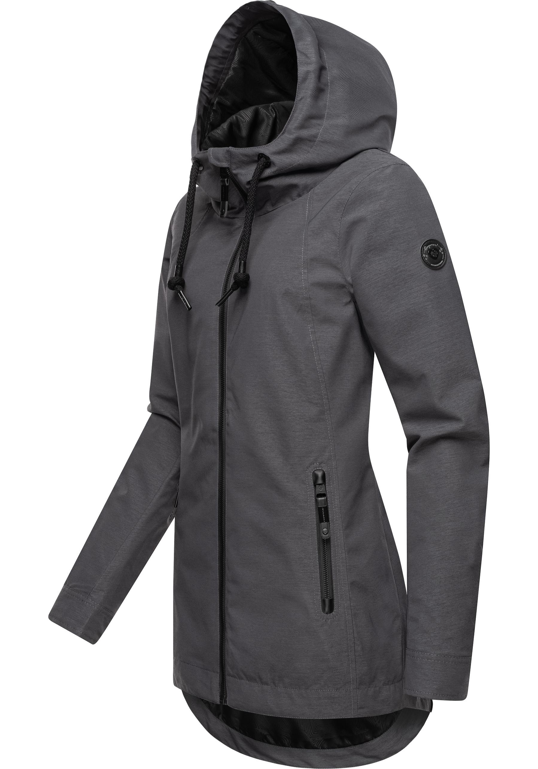 Ragwear Outdoorjacke »Zuzka«, mit Kapuze, stylische Übergangsjacke mit großer Kapuze