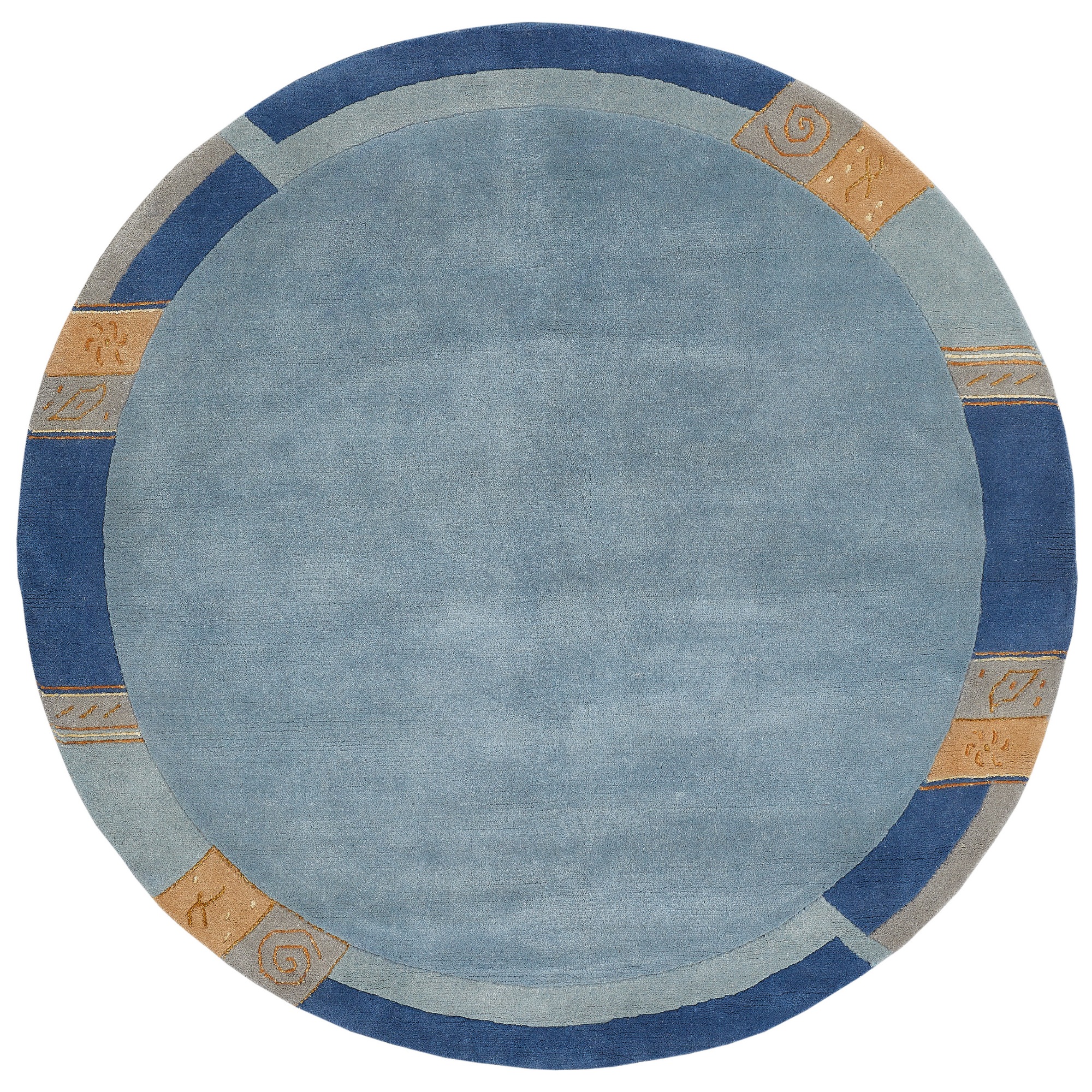 LUXOR living Wollteppich "India" rund 20 mm Höhe reine Wolle, handgeknüpft, günstig online kaufen