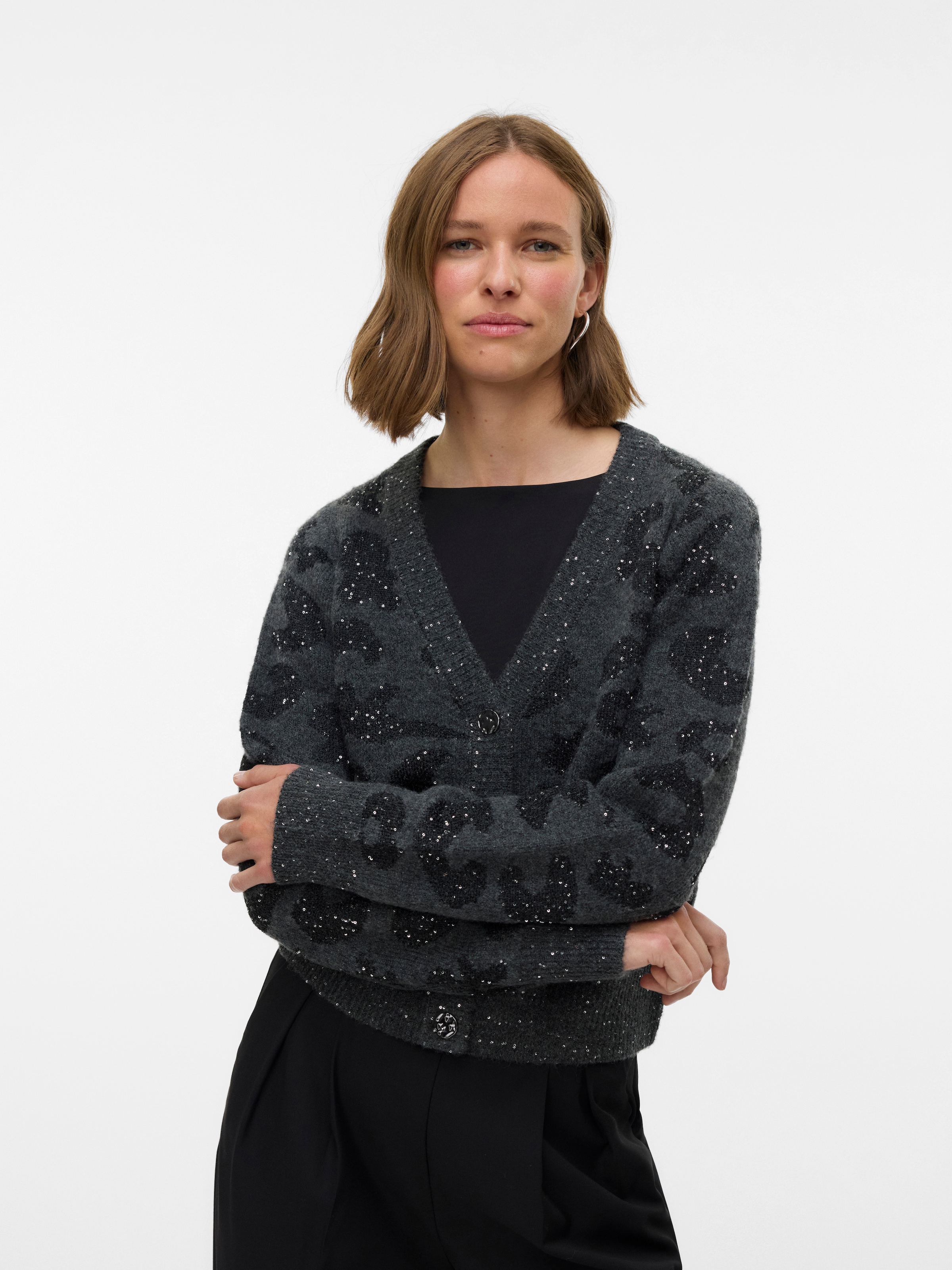 Vero Moda Strickjacke "VMZUZU LS V-NECK CARDIGAN" günstig online kaufen