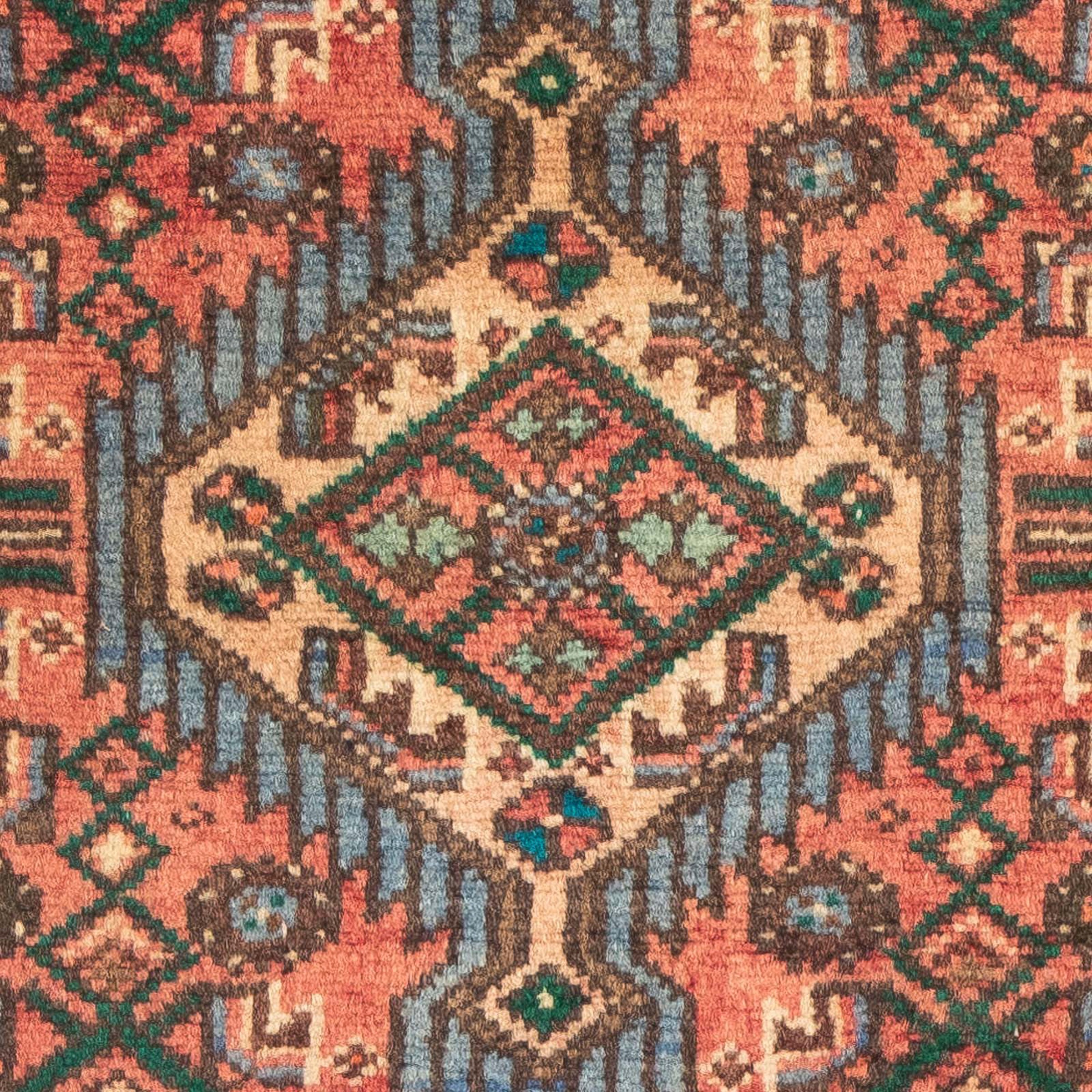 morgenland Orientteppich »Perser - Nomadic - 96 x 68 cm - hellrot«, rechteckig, 10 mm Höhe, Wohnzimmer, Handgeknüpft, Einzelstück mit Zertifikat