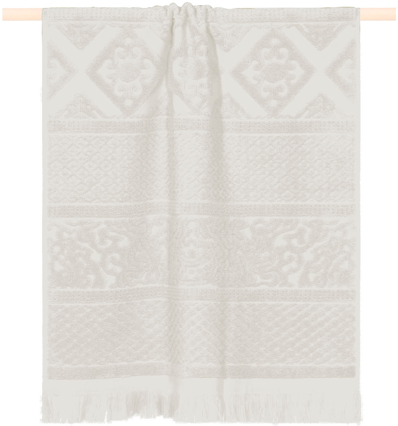 PAD Duschtuch "HARLEM, 70x140 cm" hochwertige Jacquard-Webung, besonders weicher Griff, mit Fransen