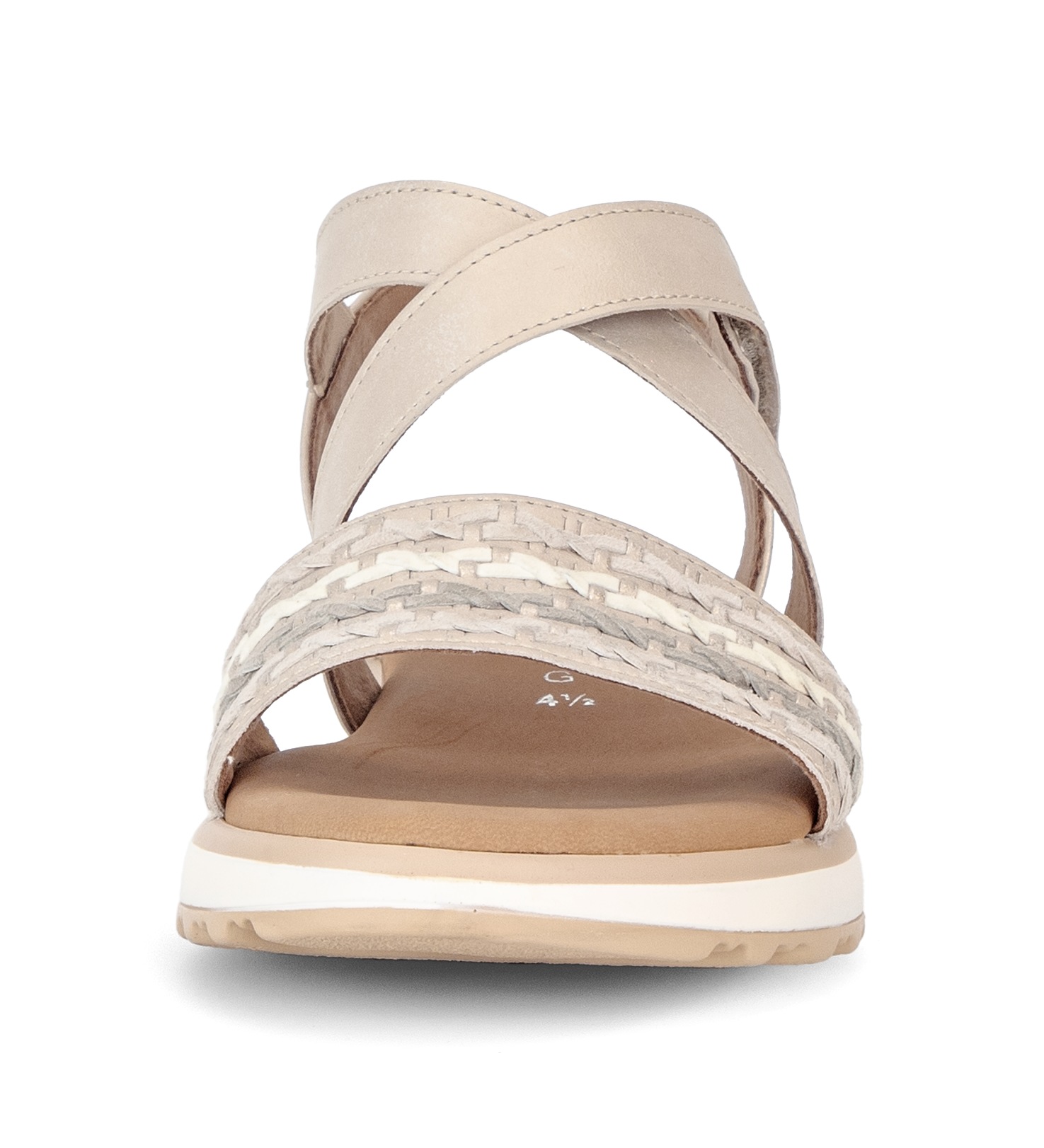 Gabor Riemchensandale »Florenz«  Sommerschuh, Sandalete, Bandage in Flechtoptik, G-Weite (=weit)