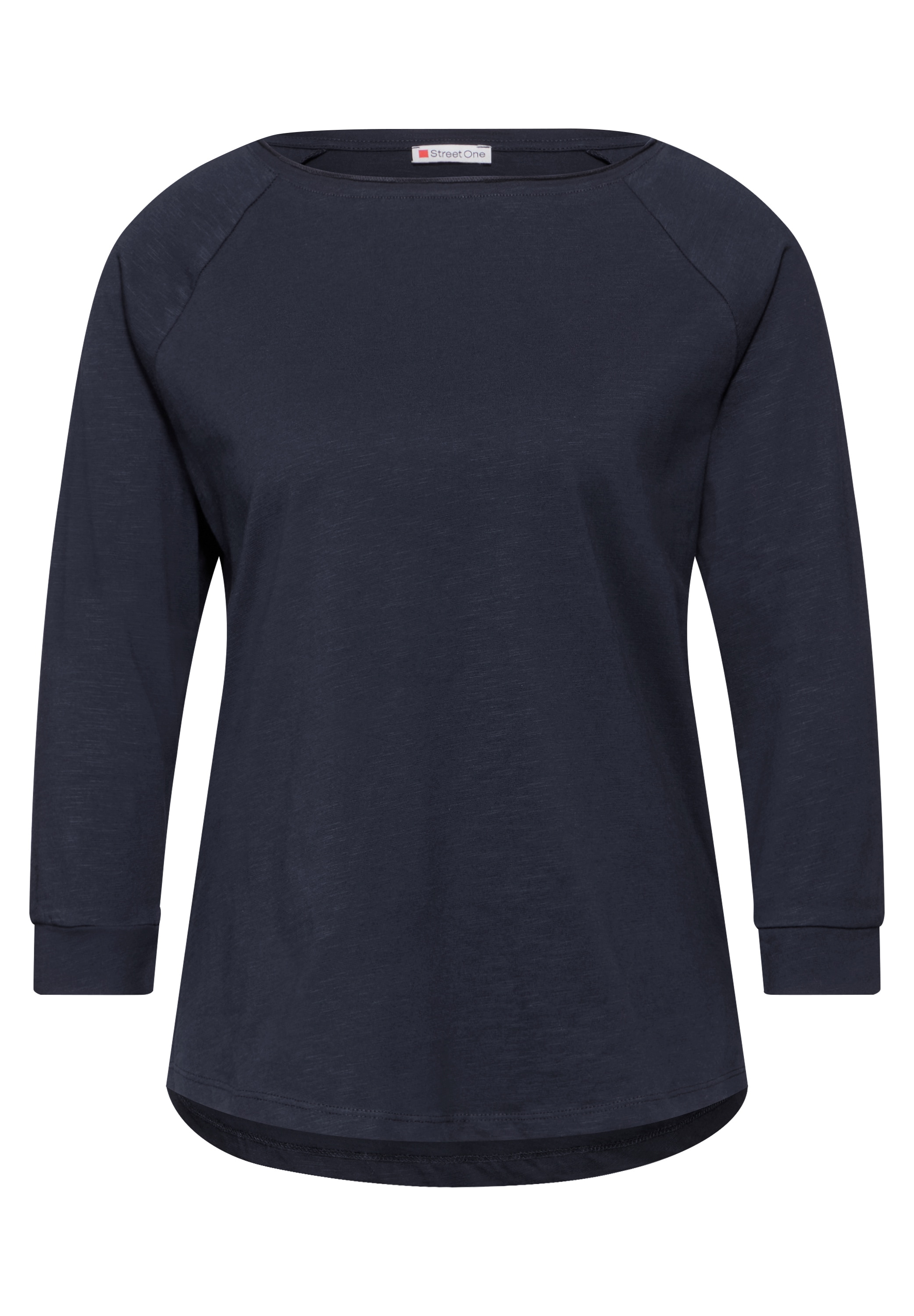 STREET ONE 3/4-Arm-Shirt, aus reiner Baumwolle