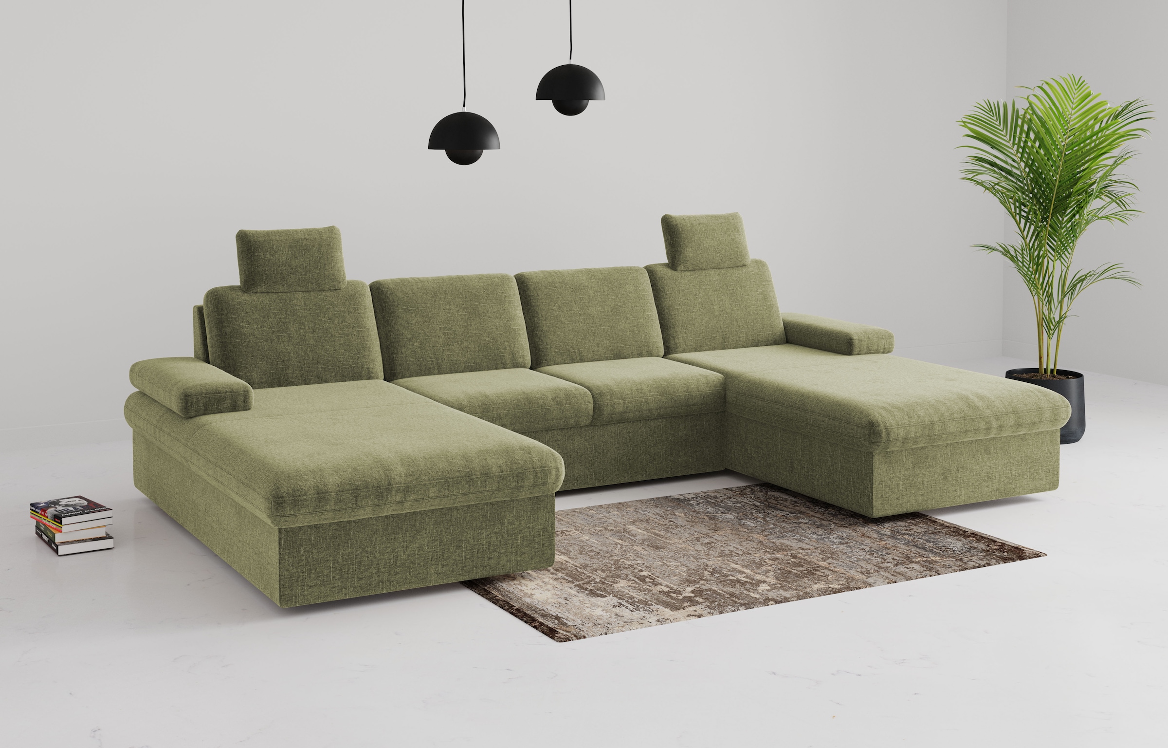 sit&more Wohnlandschaft "Moreno", mit Armteilverstellung,wahlweise mit Bett günstig online kaufen