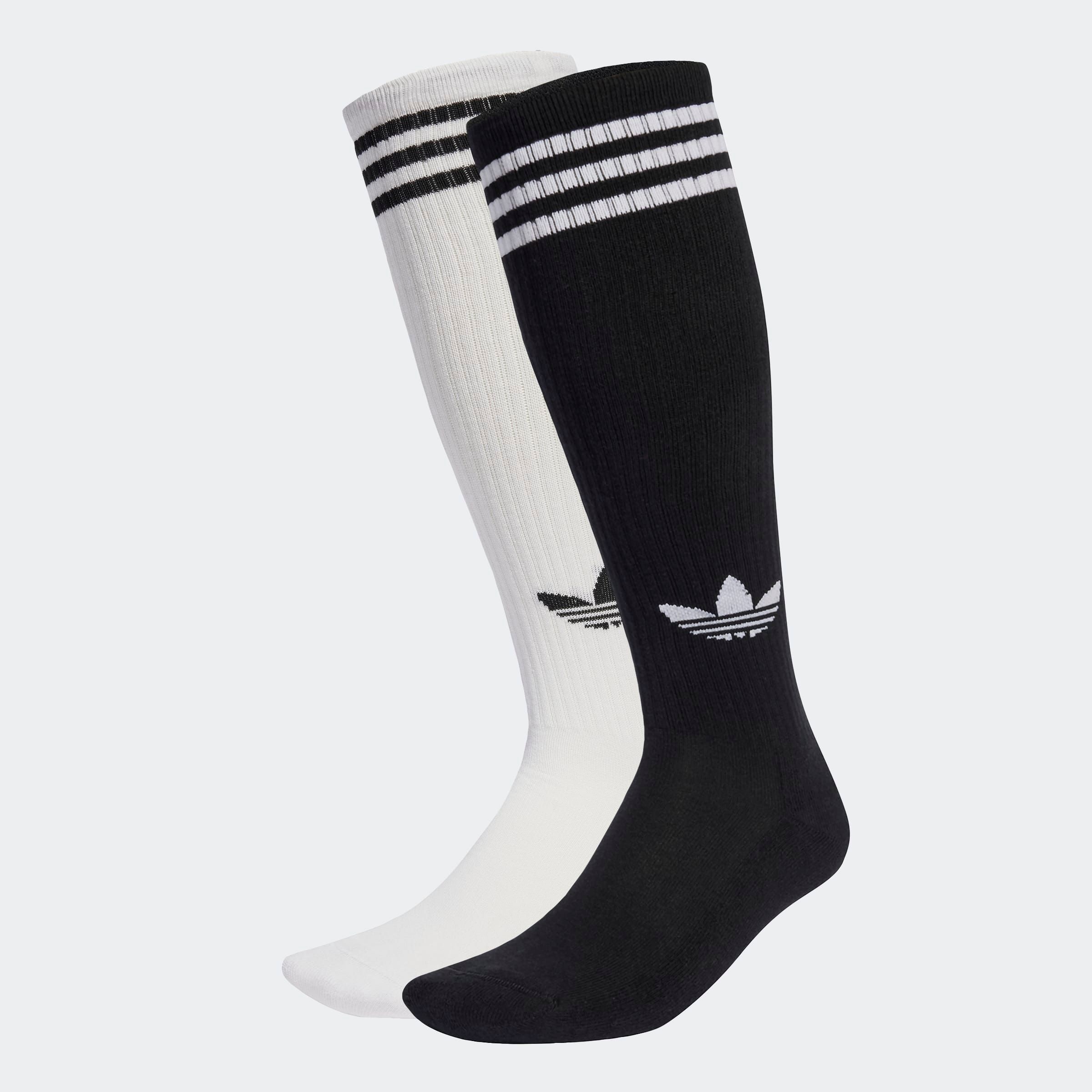 adidas Originals Sportsocken "3S KNEE S 2P" 2 Paar tlg. für sportive Aktivitäten und Laufen, 2-teiliges Set
