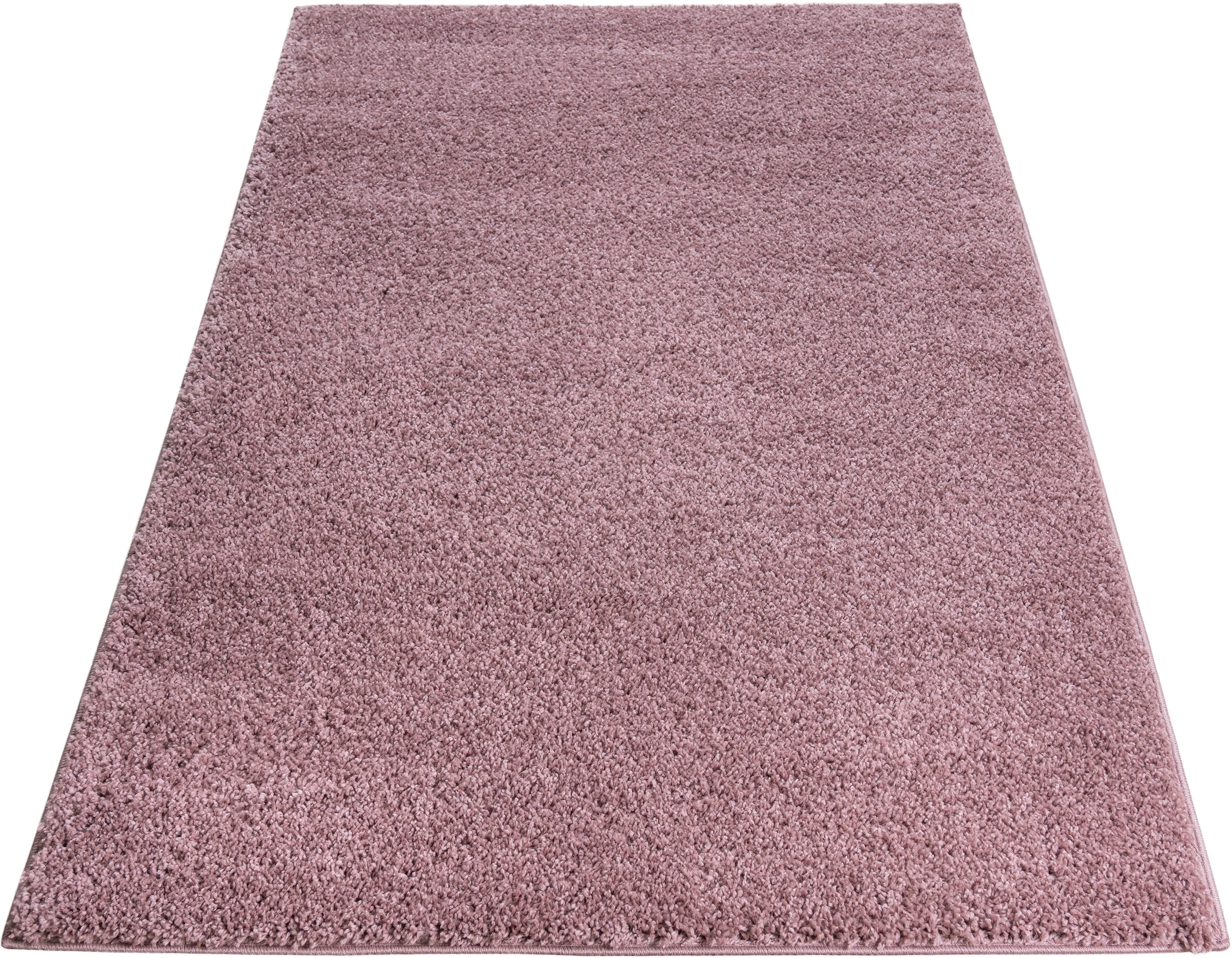 Bruno Banani Hochflor-Teppich »Shaggy Soft«, rechteckig, 30 mm Höhe, gewebt, Uni Farben, besonders weich und kuschelig