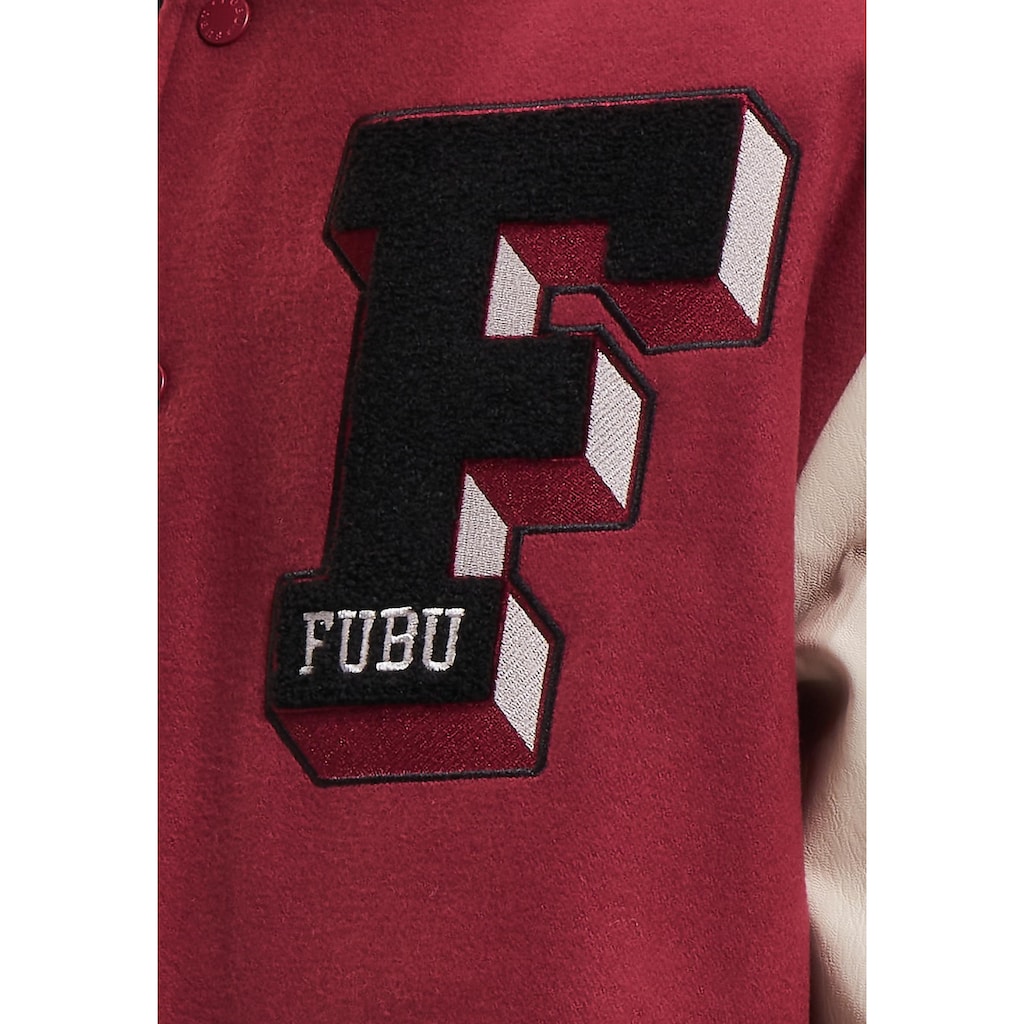Fubu Collegejacke »Fubu Herren FM233-009-1 FUBU College Varsity Jacket«, (1 St.), ohne Kapuze