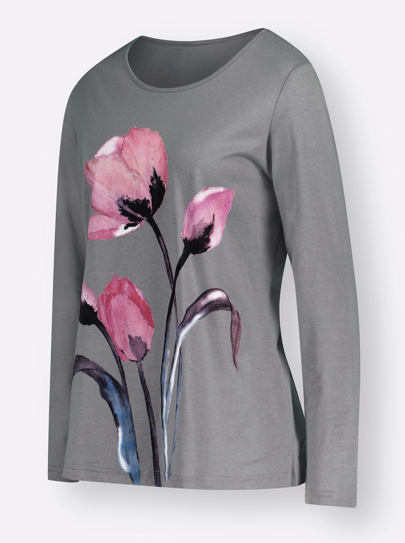 Classic Basics Women Long Sleeve Shirt Grey 48 3