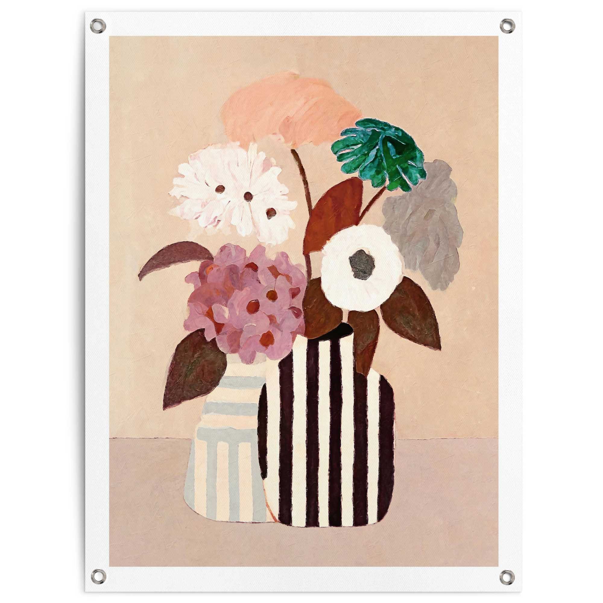 Reinders Poster "Autumn Flowers" Garten - Mehrfarbig - Leinwand - Blumen und Pflanzen - 60x80 cm