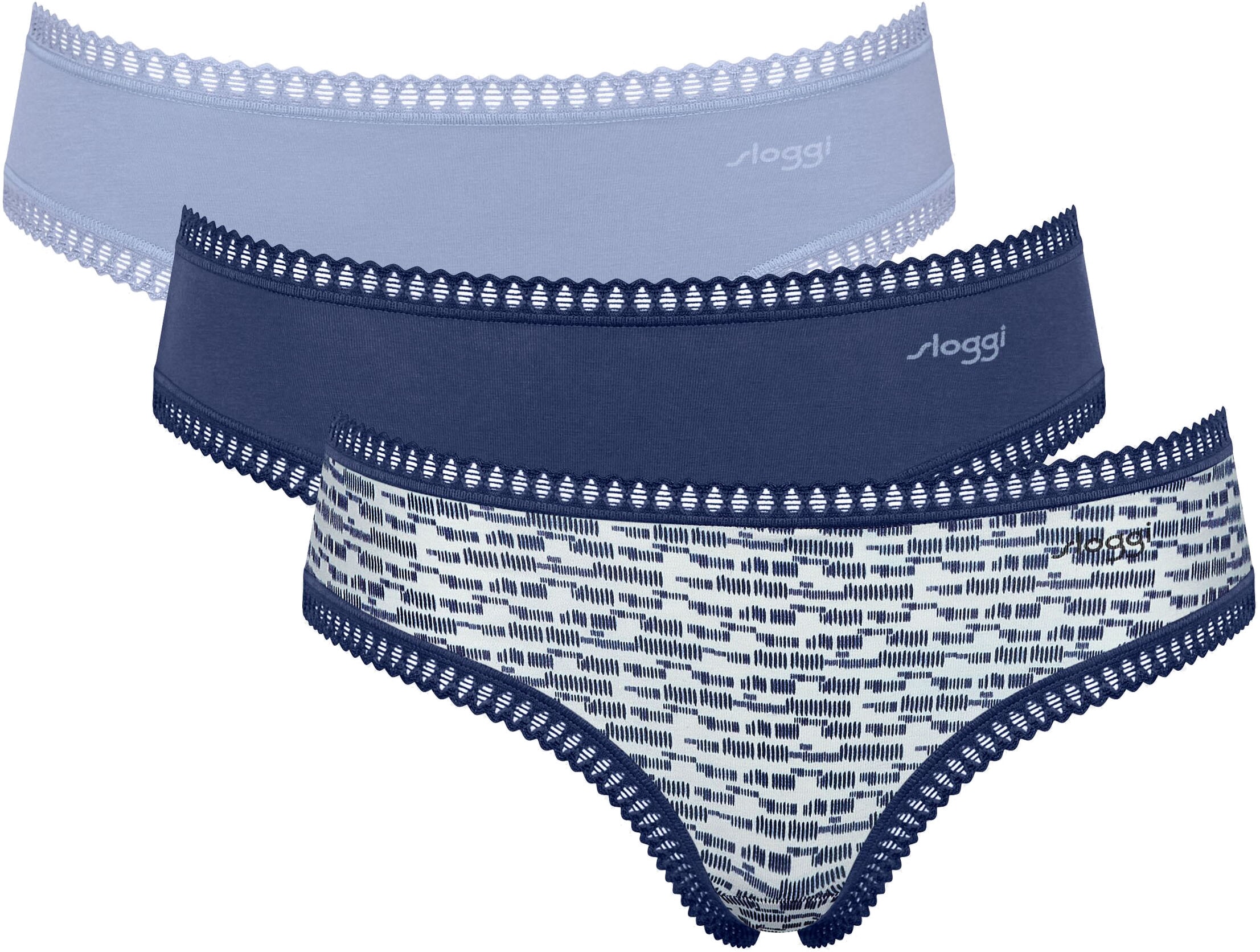 sloggi Hipster "GO Crush", (3er Pack), Spitze, elastisch, weich, Multipack, günstig online kaufen