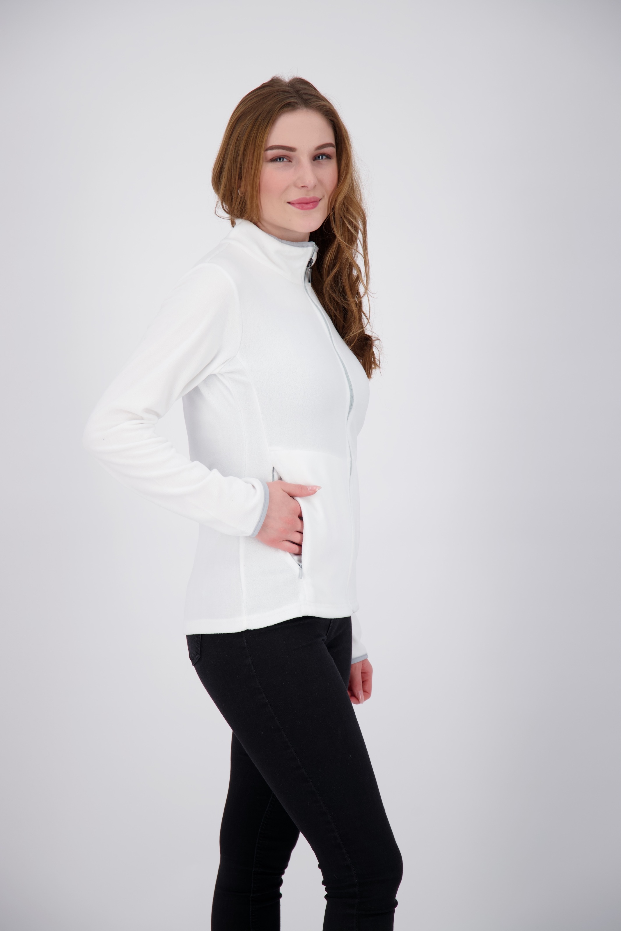 DEPROC Active Fleecejacke »DECORAH II WOMEN« weiche Fleecejacke in traditioneller Optik