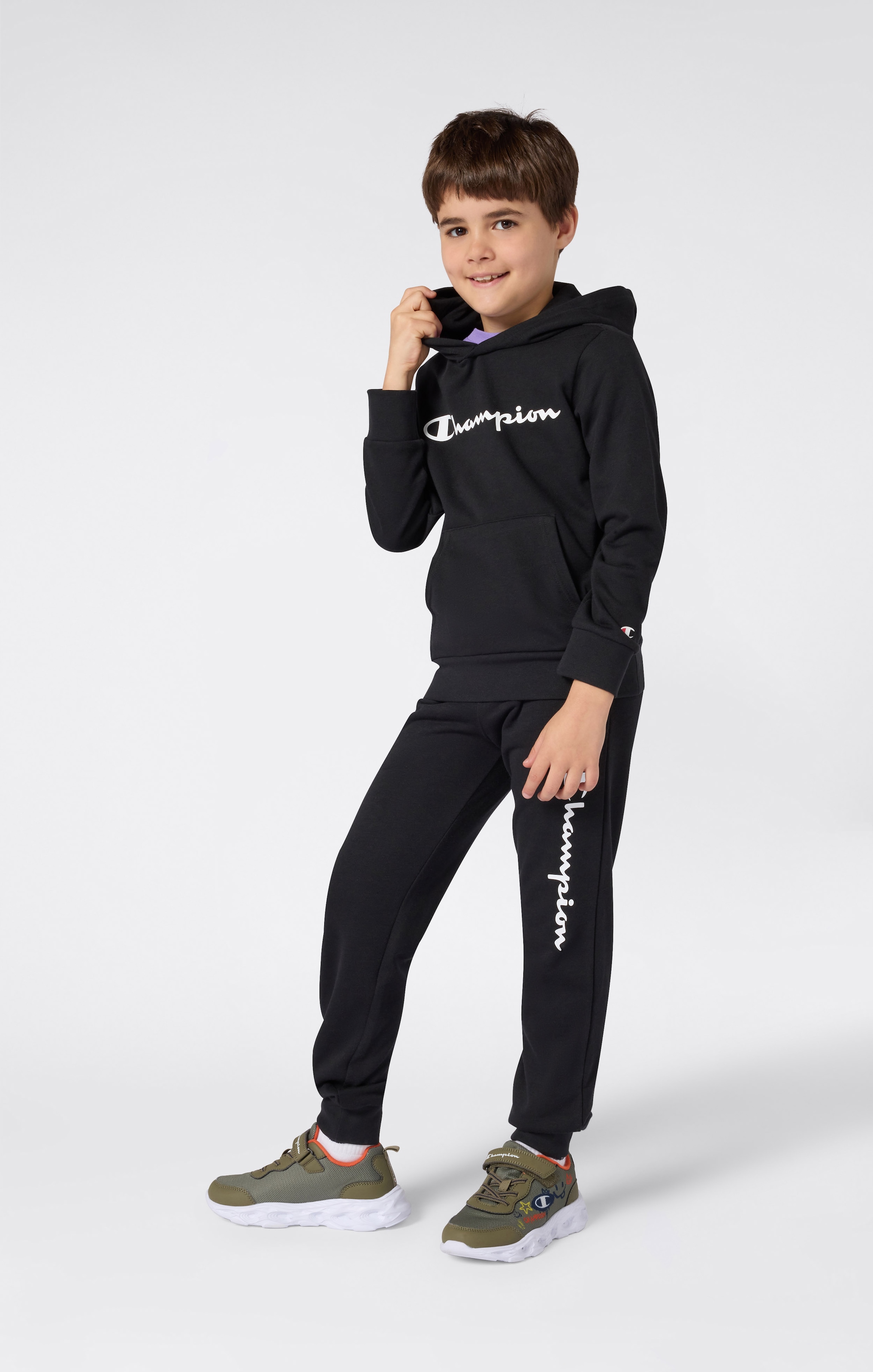 Champion Kapuzensweatshirt »ICONS CONTRAST Terry Hoodie«, 1 tlg. für Kinder, sportlicher Stil, aus Baumwolle und Polyester
