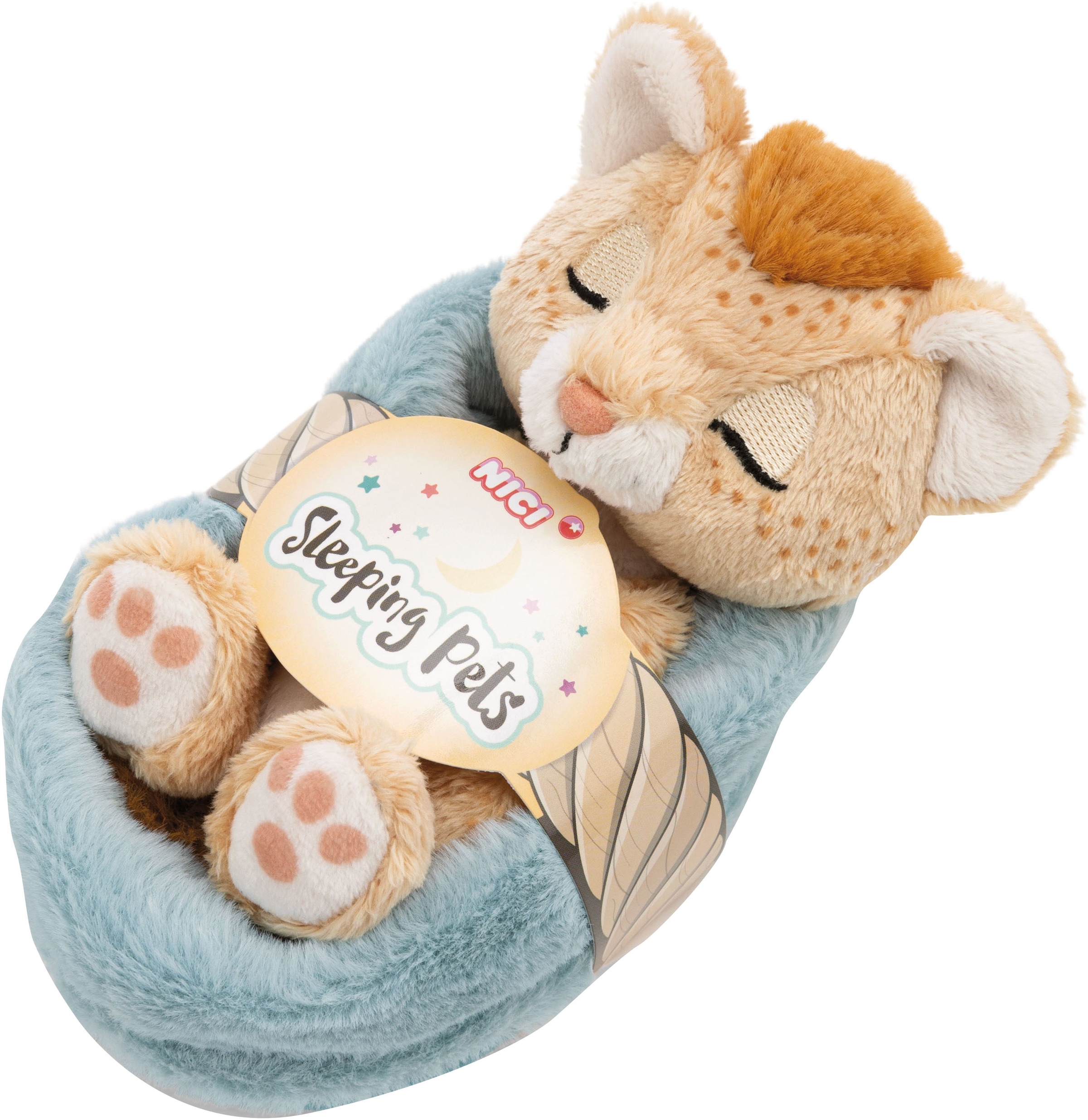 Nici Kuscheltier »Sleeping Pets, Löwe, 12 cm« im Körbchen