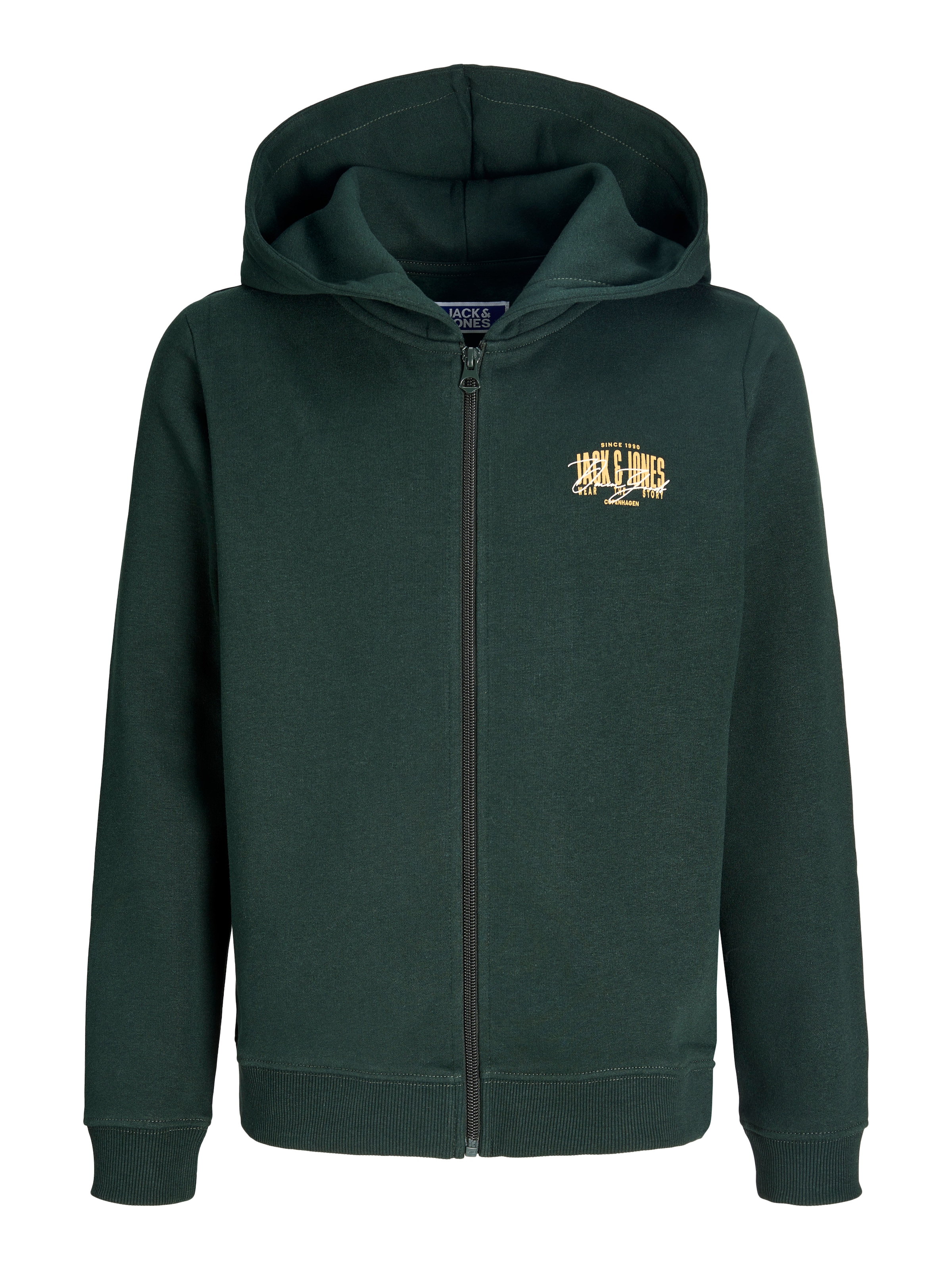 Jack & Jones Junior Kapuzensweatjacke »JJAERO SWEAT ZIP HOOD JNR« Baumwollmischung, regular fit