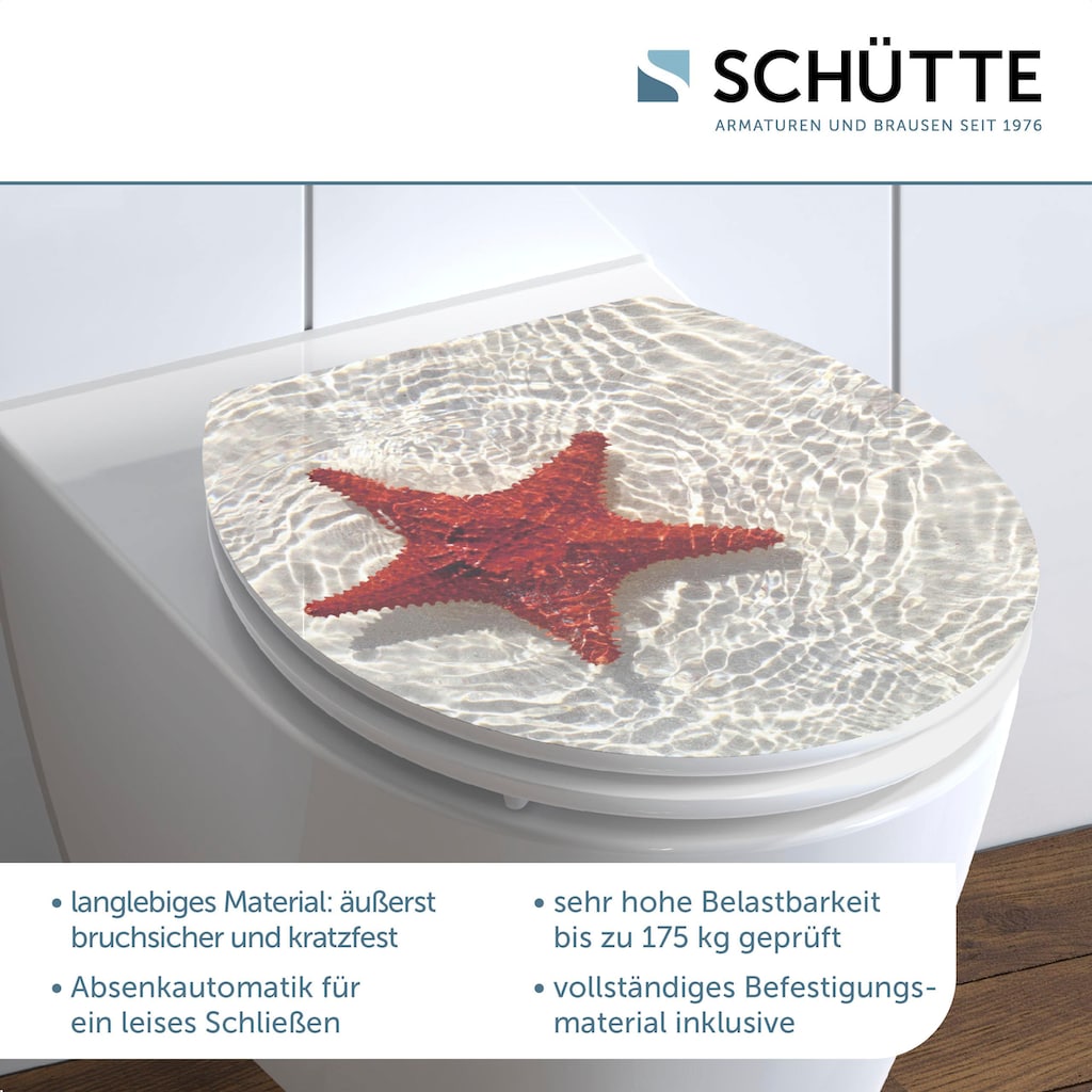 Schütte WC-Sitz »RED STARFISH«