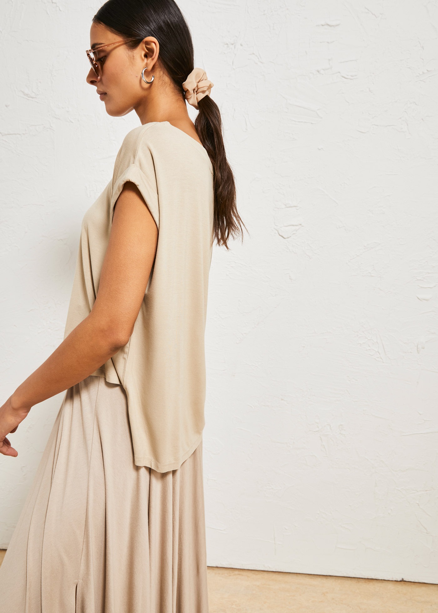 Thumbnail - bonprix Oversize-Shirt "Oversize-Shirt aus fließender Viskose" Oversize-Shirt aus fließender Viskose