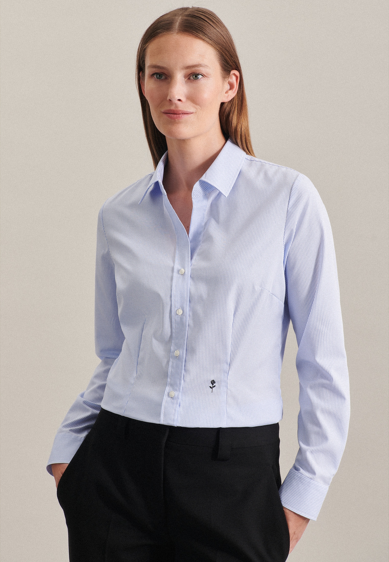 seidensticker Hemdbluse, 1/1 Kragen günstig online kaufen