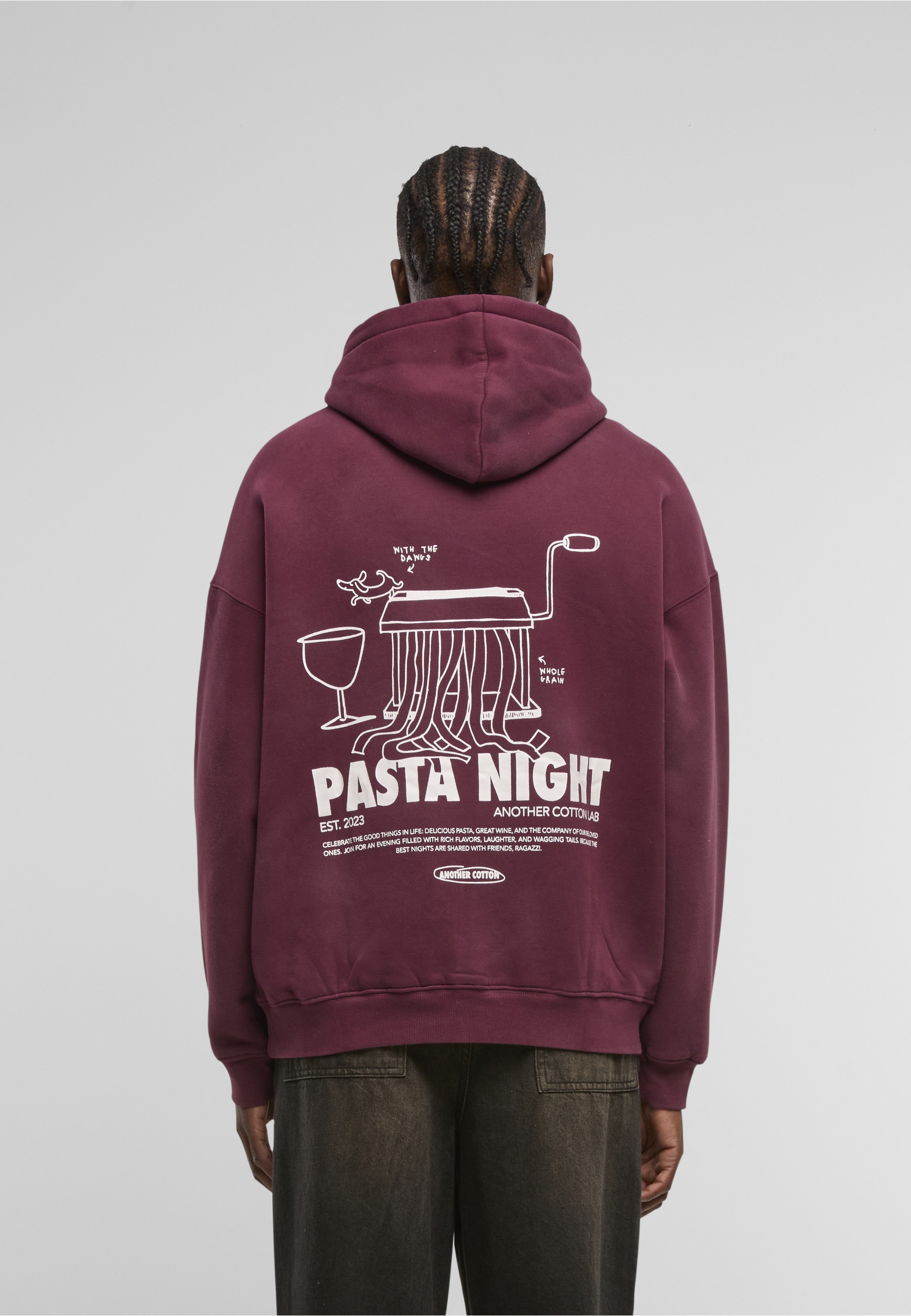 Another Cotton Lab Kapuzensweatshirt »Another Cotton Lab Pasta Night Washed Hoodie«, 1
