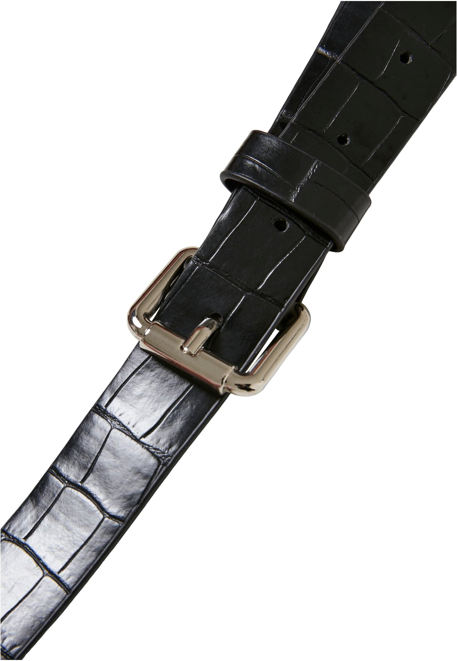 URBAN CLASSICS Mini Bag »Urban Classics Unisex Croco Synthetic Leather Double Beltbag«