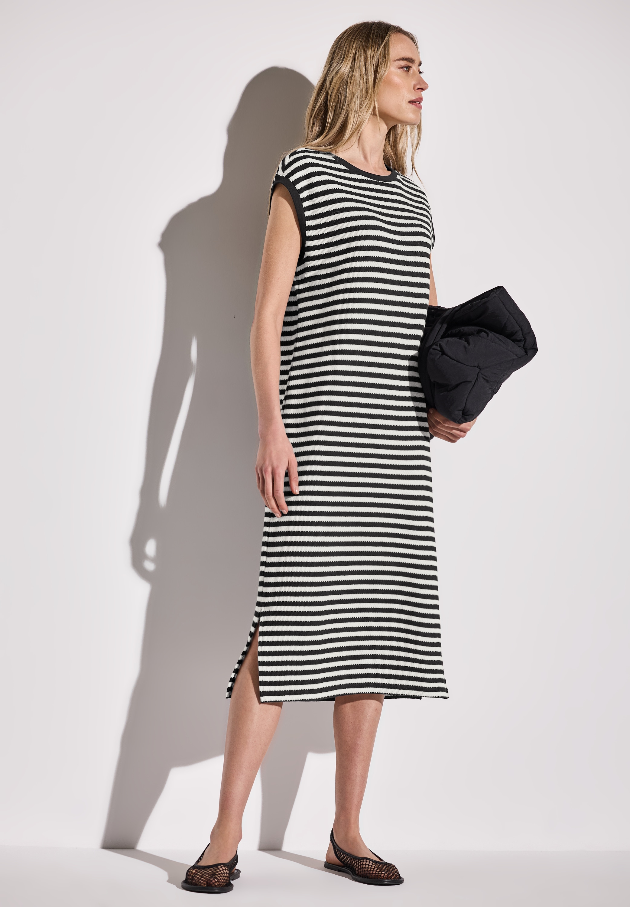 STREET ONE Midikleid, mit Streifenmuster