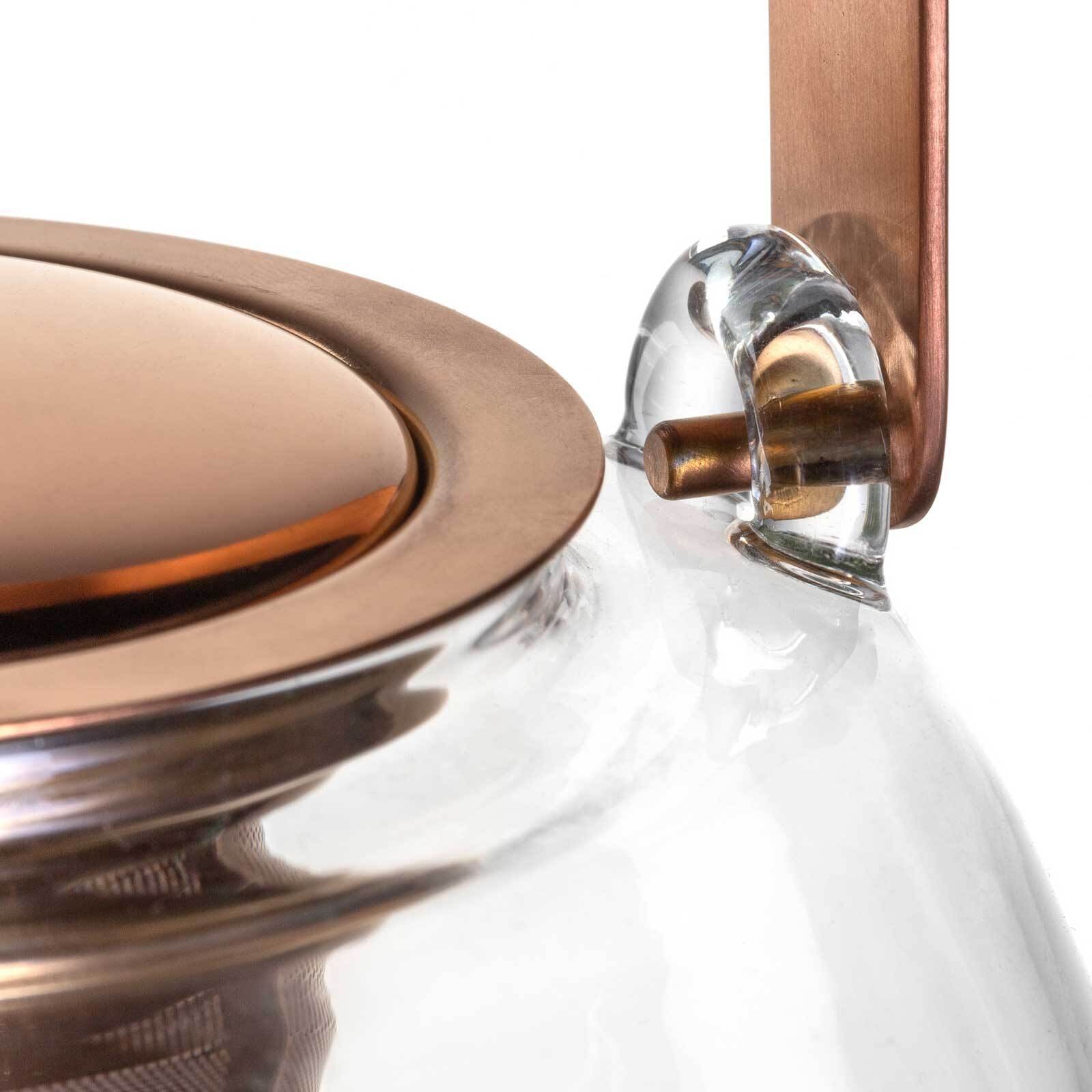 LEONARDO Teekanne »Teekanne mit Metallhenkel Tè Per Te 1,2 Liter transparent«