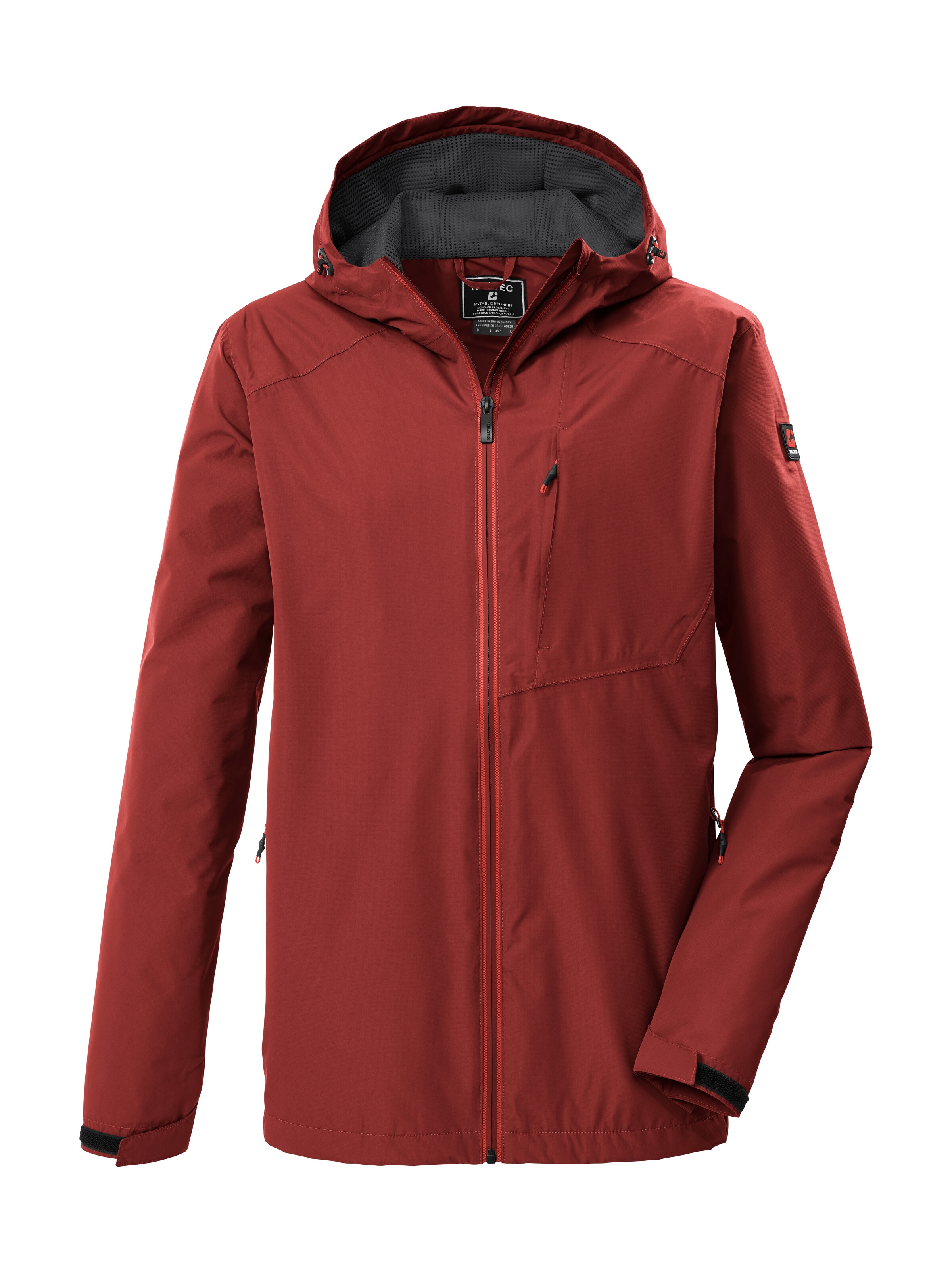 Killtec Funktionsjacke "KOS 56 MN JCKT" Leichte, wasserdichte Jacke, atmungsaktiv, kompakt verstaubar