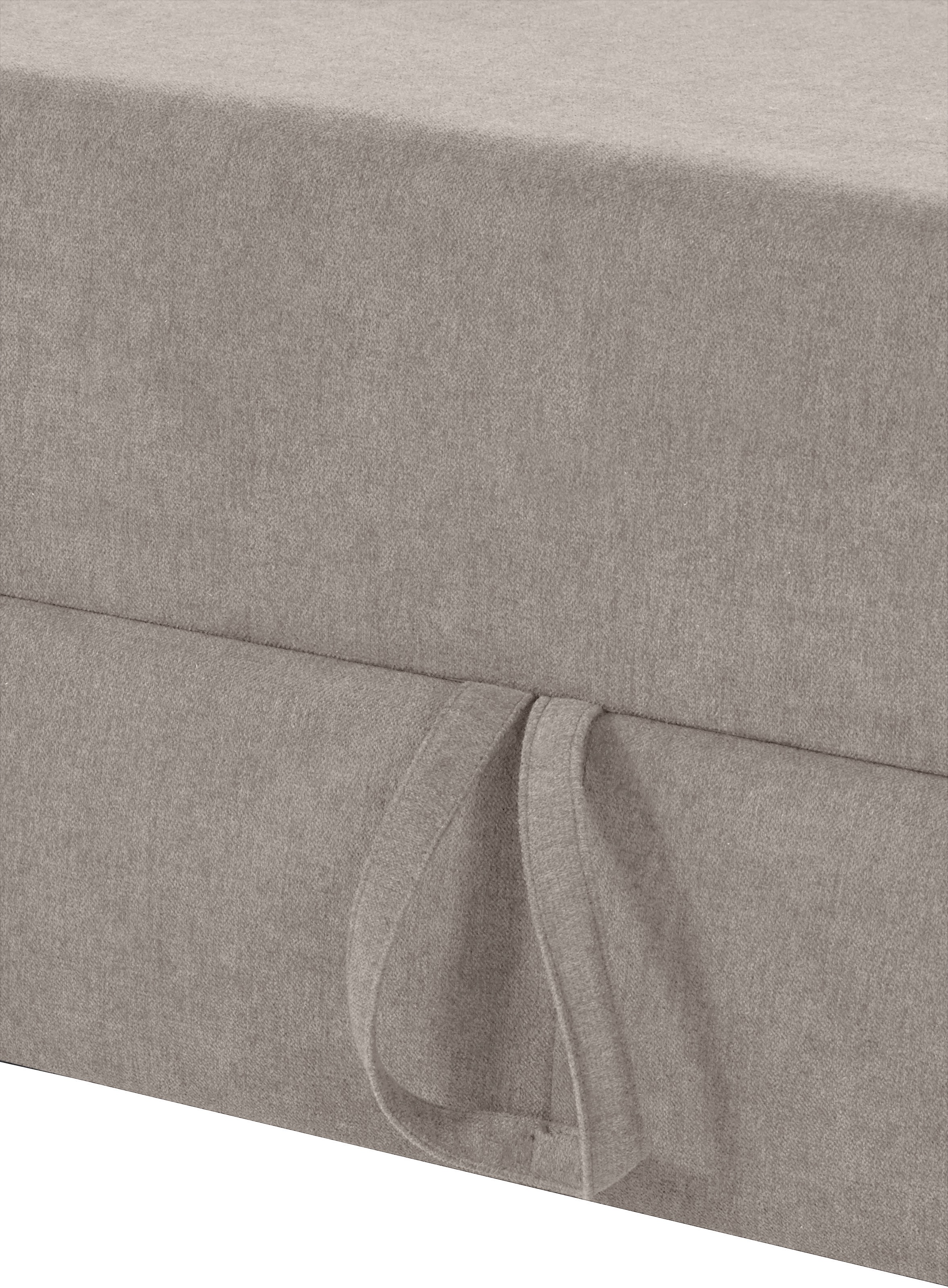 sit&more Ecksofa »Darwin L-Form«, inklusive Federkern, wahlweise mit Kopfteilverstellung, Bettfunktion