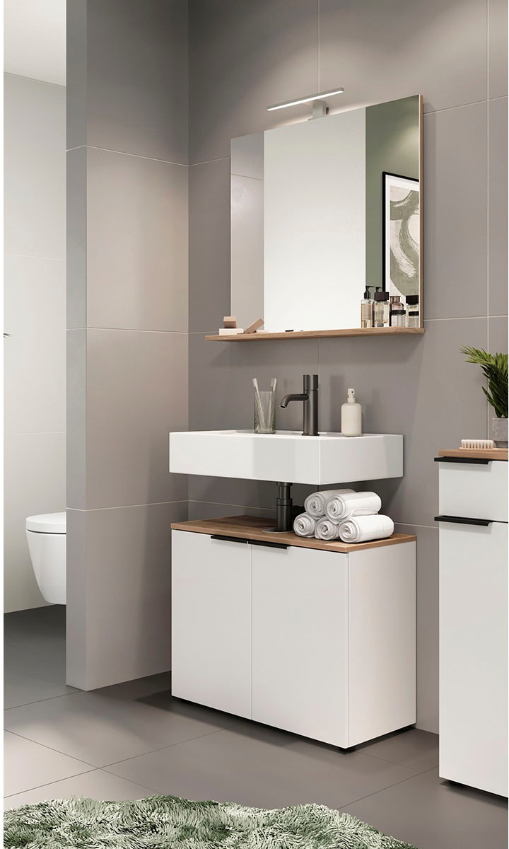 GERMANIA Badmöbel-Set "Majtum bestehend aus Waschbeckenunterschrank & Spieg günstig online kaufen