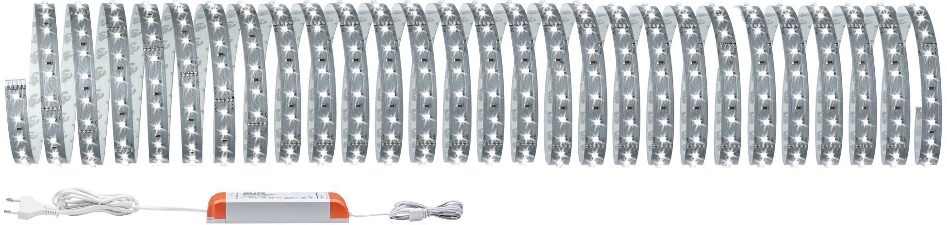 Paulmann LED-Streifen »MaxLED 500 Basisset 10m Tageslichtweiß 10m 50W 550lm/m 6500K«, 1 St.-flammig, Basisset, unbeschichtet