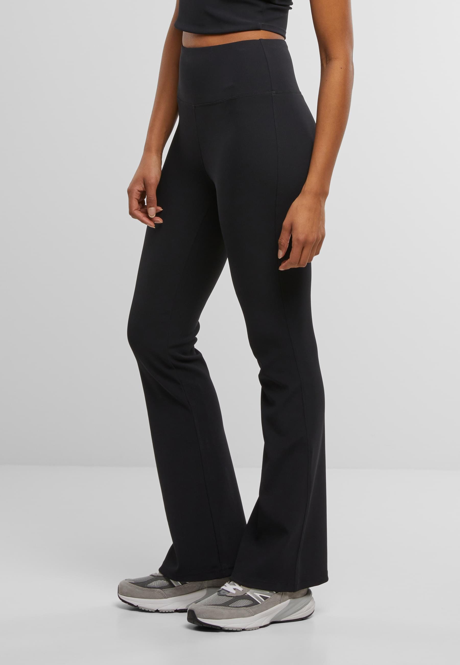 URBAN CLASSICS Leggings »Urban Classics Ladies Flared Leggings Rib«, (1 tlg.)