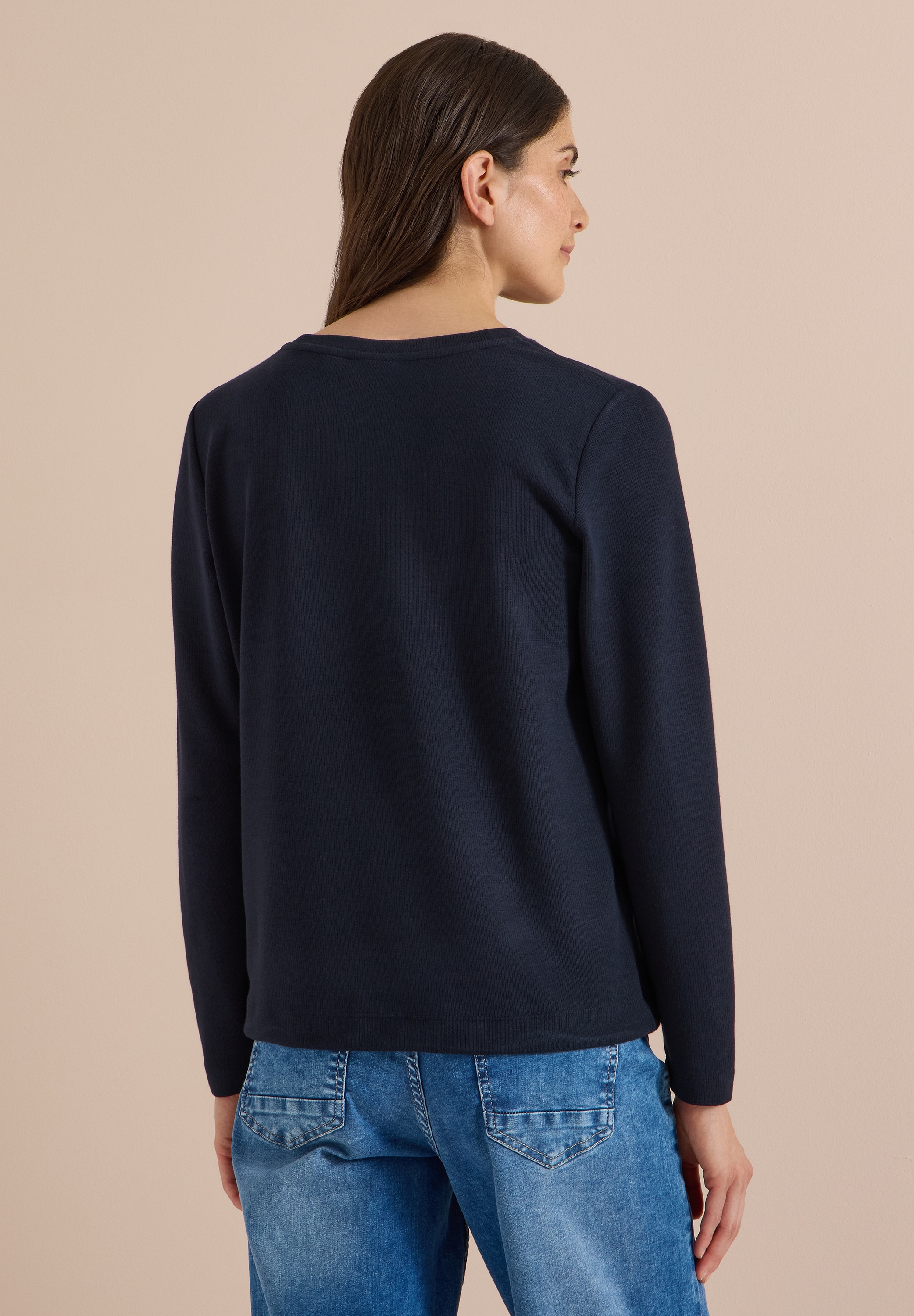 Cecil Langarmshirt mit Tunnelzug am Saum