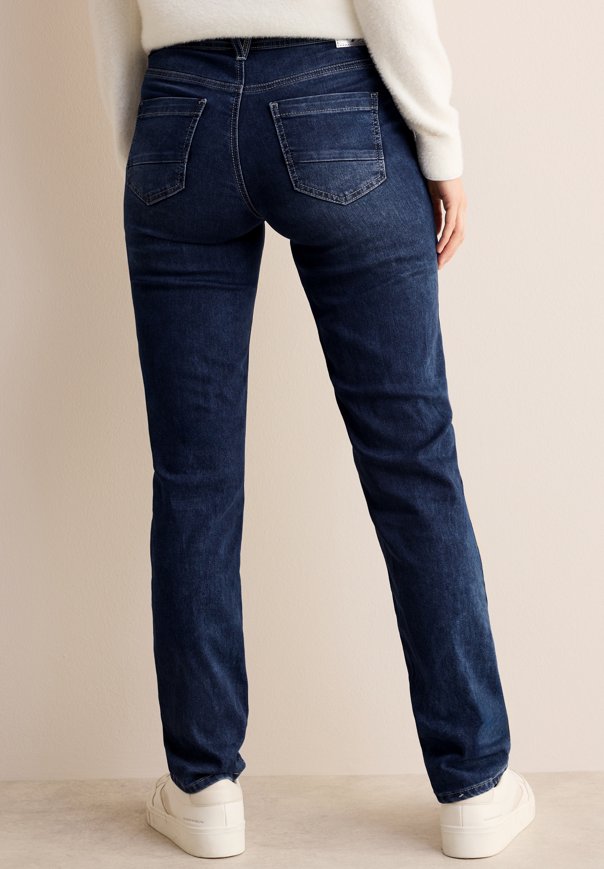 Cecil Straight-Jeans, mit Knopfleiste