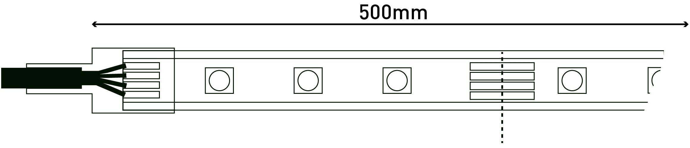 näve LED Stripe »Outdoor«, Farbwechsel, Dimmfunktion, Fernbedienung, Länge 1000cm, RGB, IP44