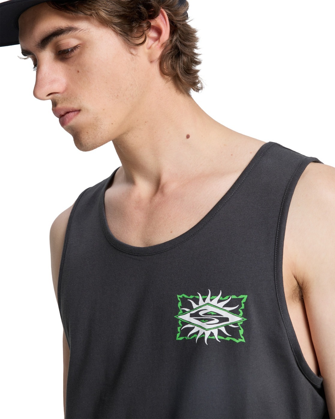 Quiksilver EV Starfish Stamp Tanktop Men Tarmac M 3