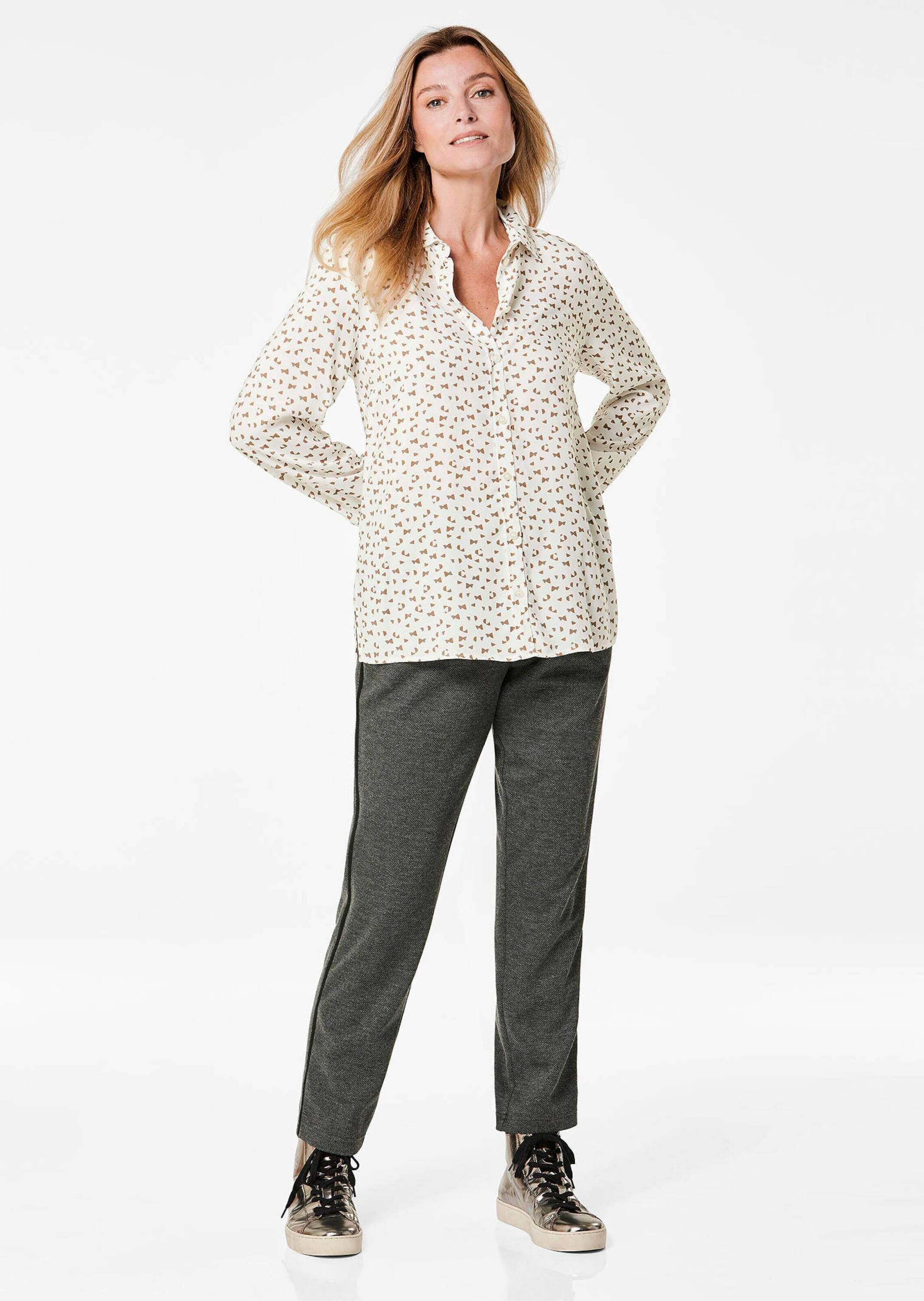 Thumbnail - GOLDNER Hemdbluse "Kurzgröße Druckbluse mit Hemdblusenkragen"