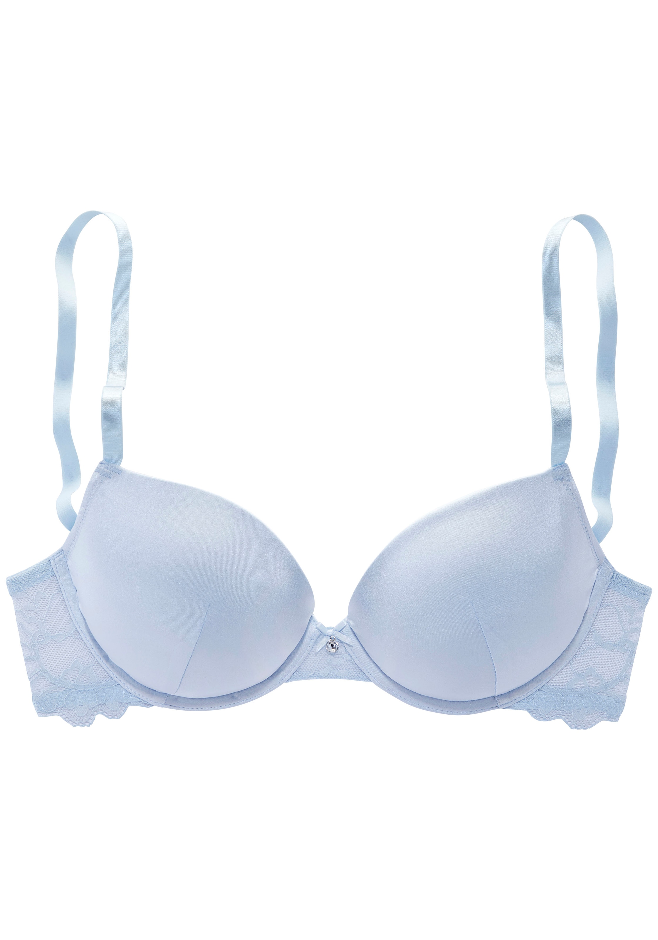 LASCANA Push-up-BH »Alana«, aus edler Qualität mit hohem Seidenanteil und floraler Spitze, Dessous