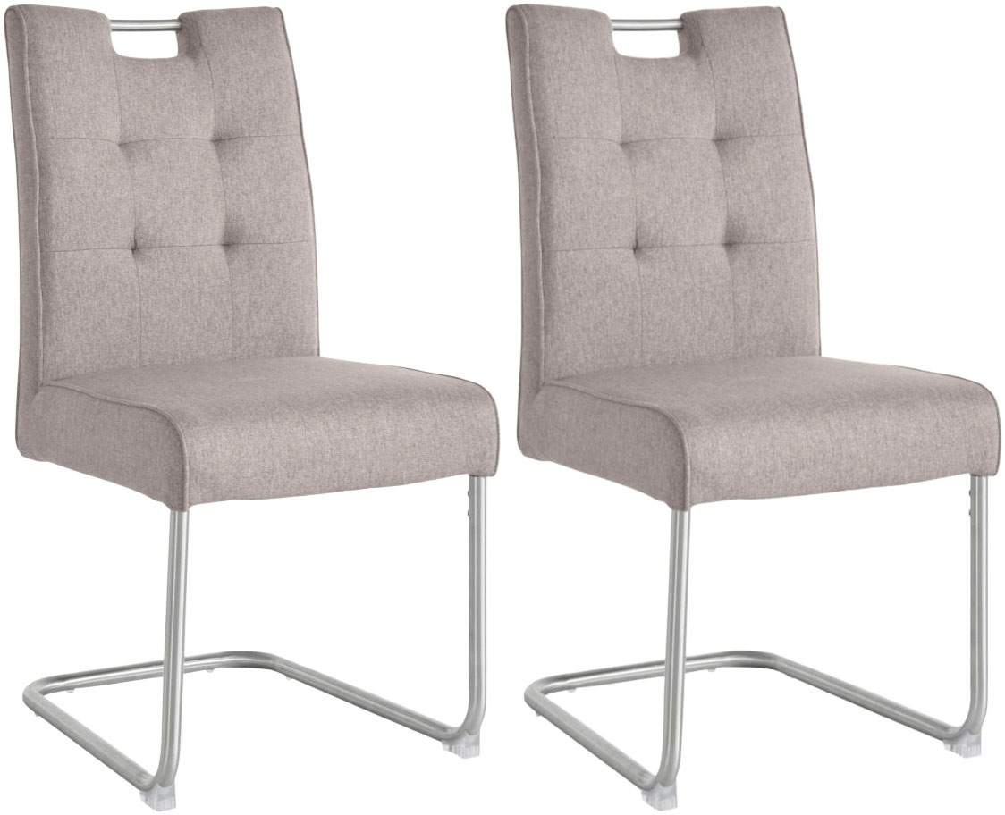 s.Oliver Freischwinger "Ciella" (Set) 2 Stk.mit hochwertiger 3D-Steppung und Taschenfederkern, Edelstahlgestell