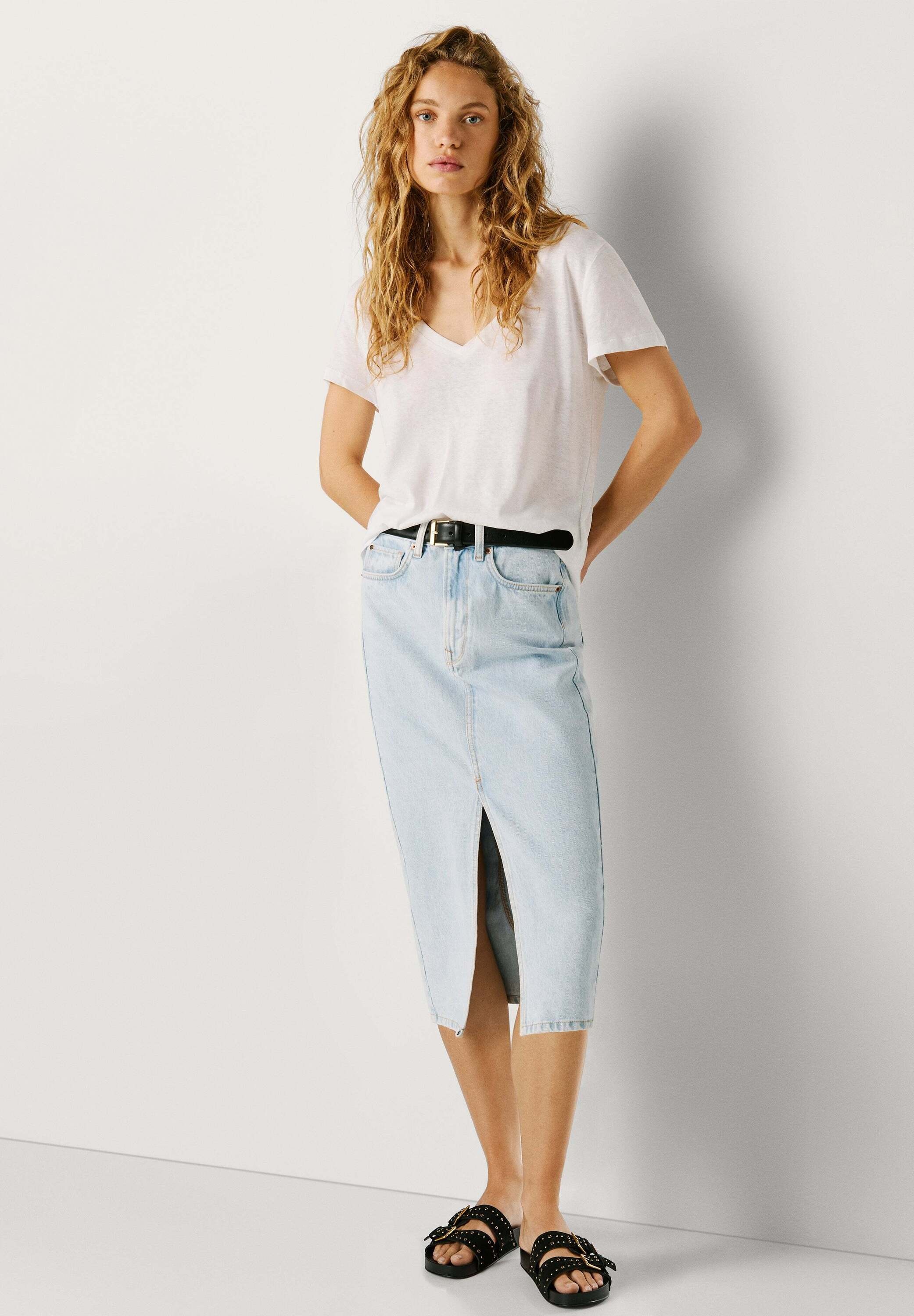 Pepe Jeans A-Linien-Rock »skirt MIDI SKIRT HW NIKITA«