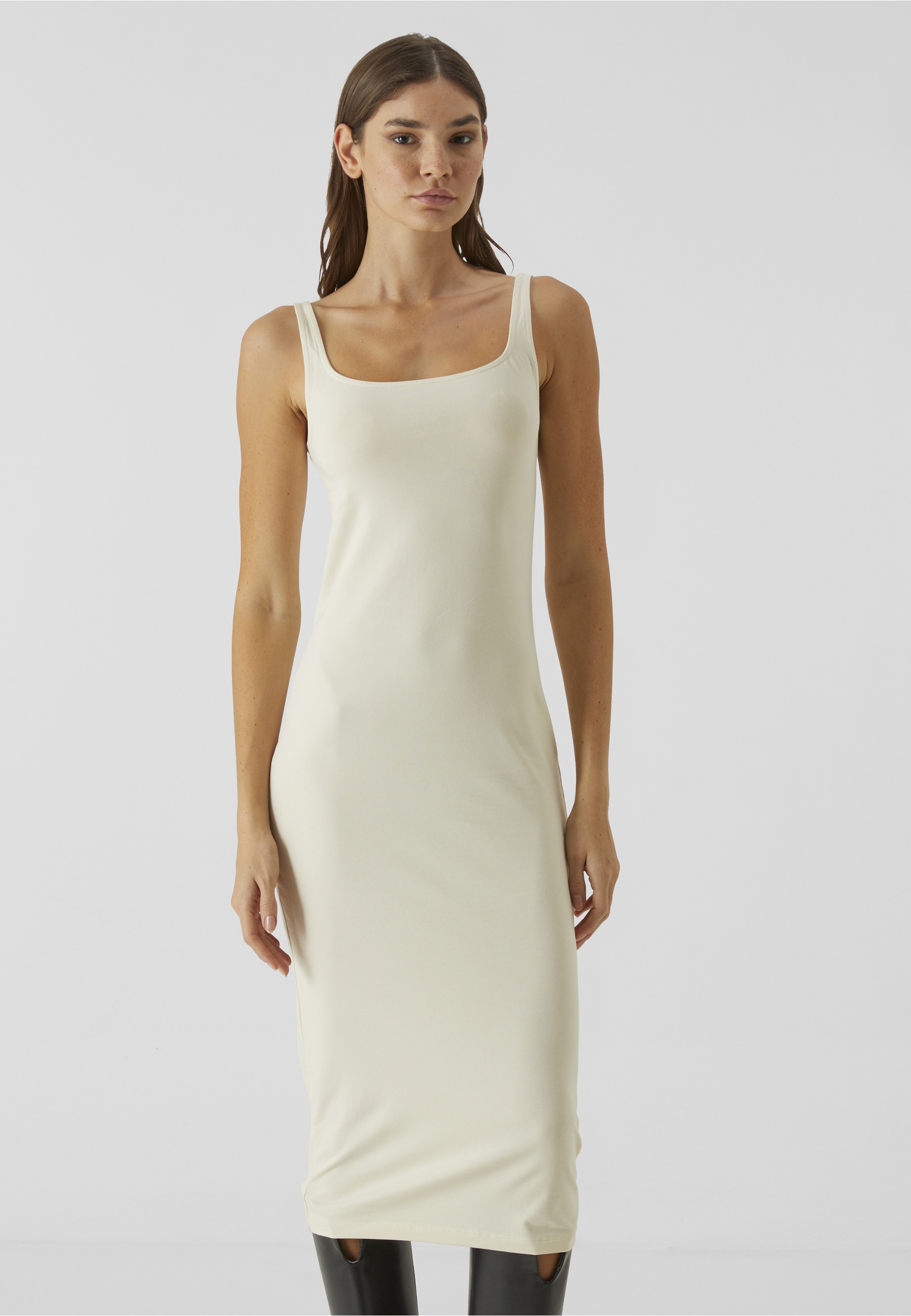 URBAN CLASSICS Shirtkleid »Urban Classics Ladies Basic Long Cotton Jersey Dress« 1 Stk. tlg.